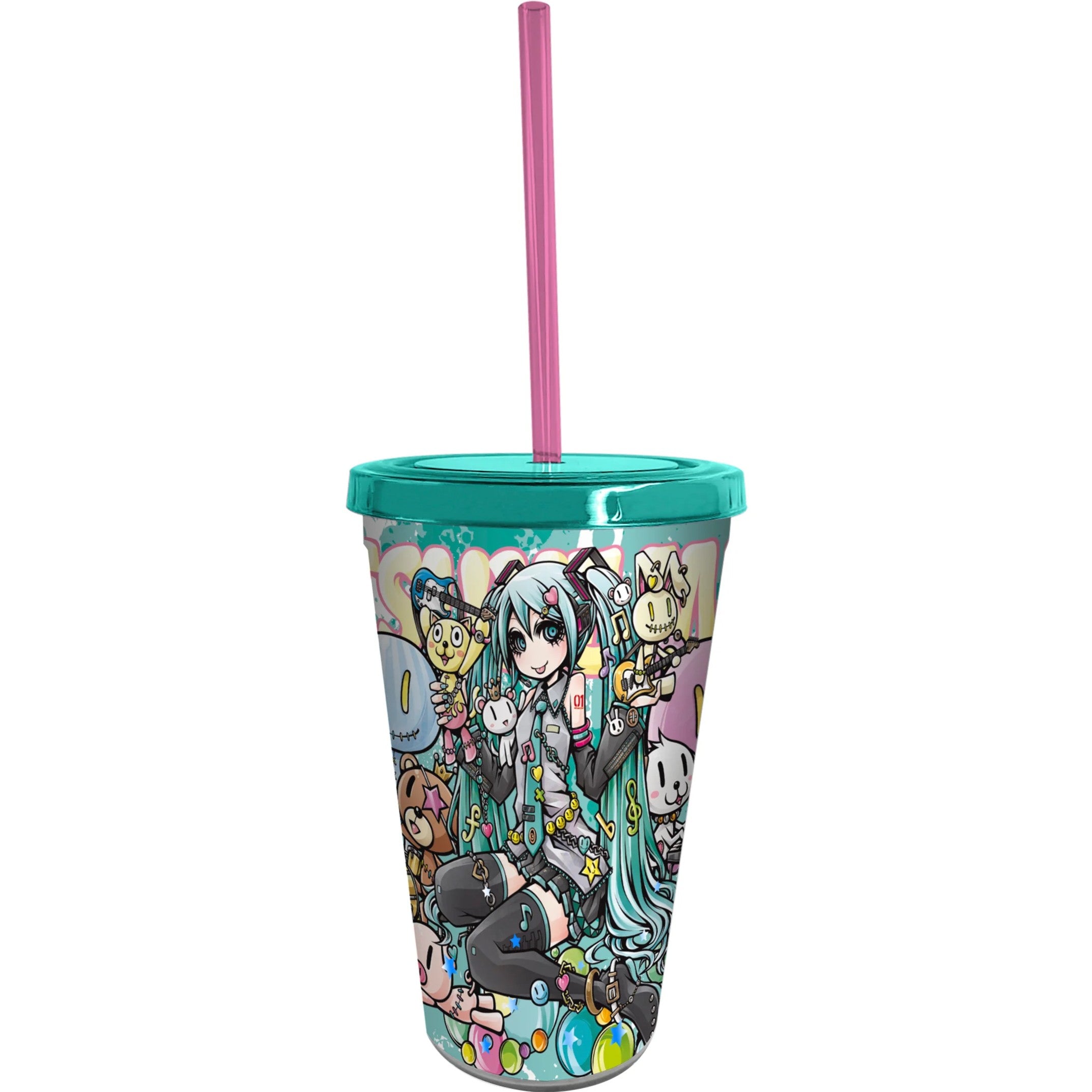 ABYstyle HATSUNE MIKU Miku Band 16oz Tumbler with Straw