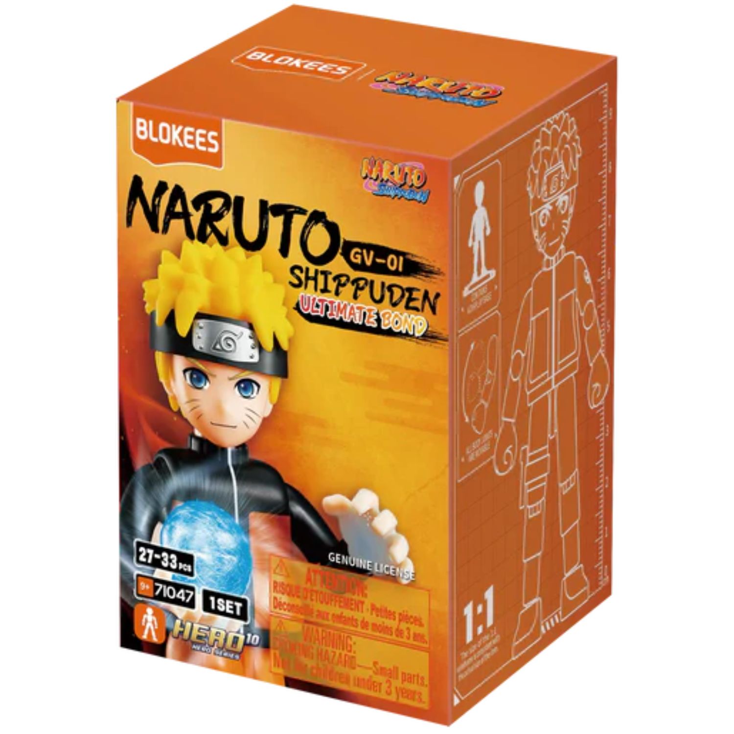 Blokees Naruto Shippuden GV01 Ultimate Bond 4-inch Gravity Blind Box Model Kit