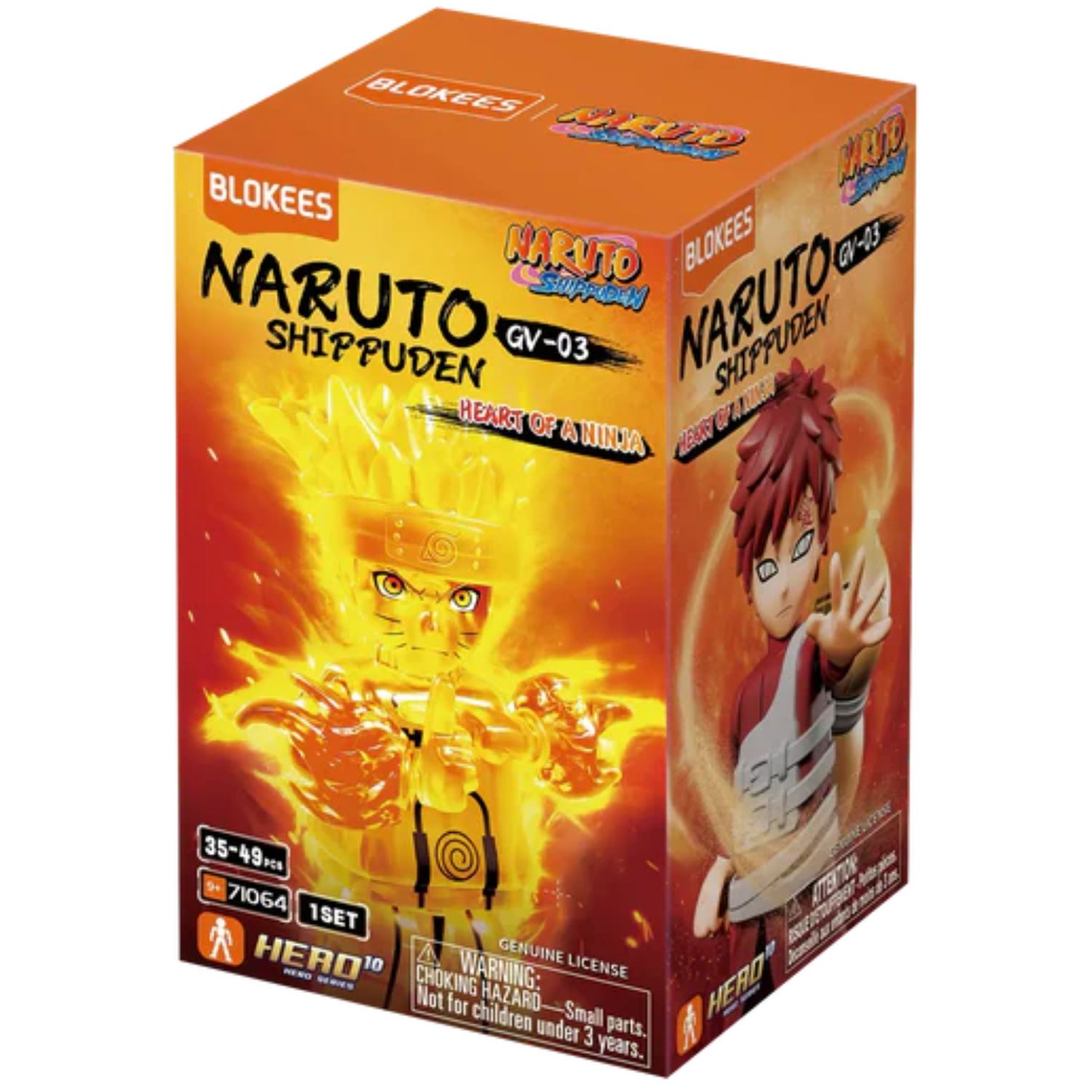 Blokees Naruto Shippuden GV03 Heart of a Ninja 4-inch Gravity Blind Box Model Kit