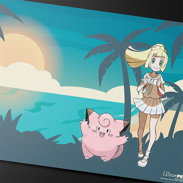 Pokemon Lillie and Clefairy Playmat 24in. x 13.5in
