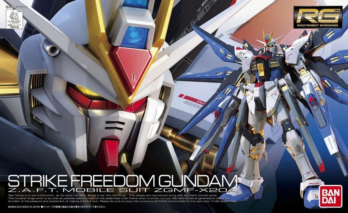 Gundam #14 ZGMF-X20A Strike Freedom Gundam Real Grade 1/144 Model Kit