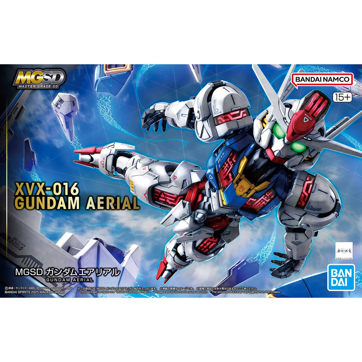 Mobile Suit Gundam The Witch from Mercury Gundam Aerial Master Grade SD Model Kit