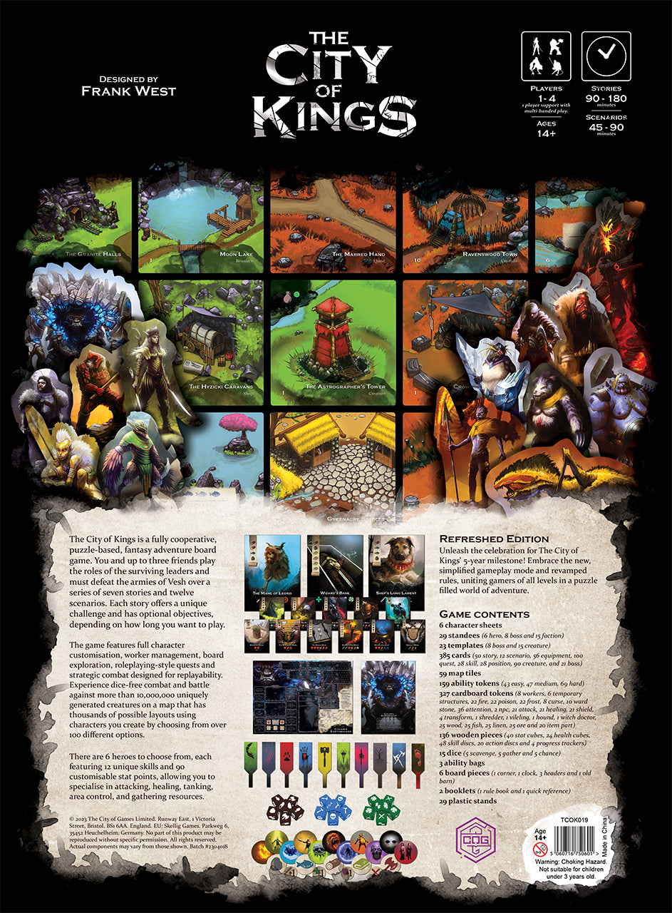 The City of Kings Refreshed Board Game