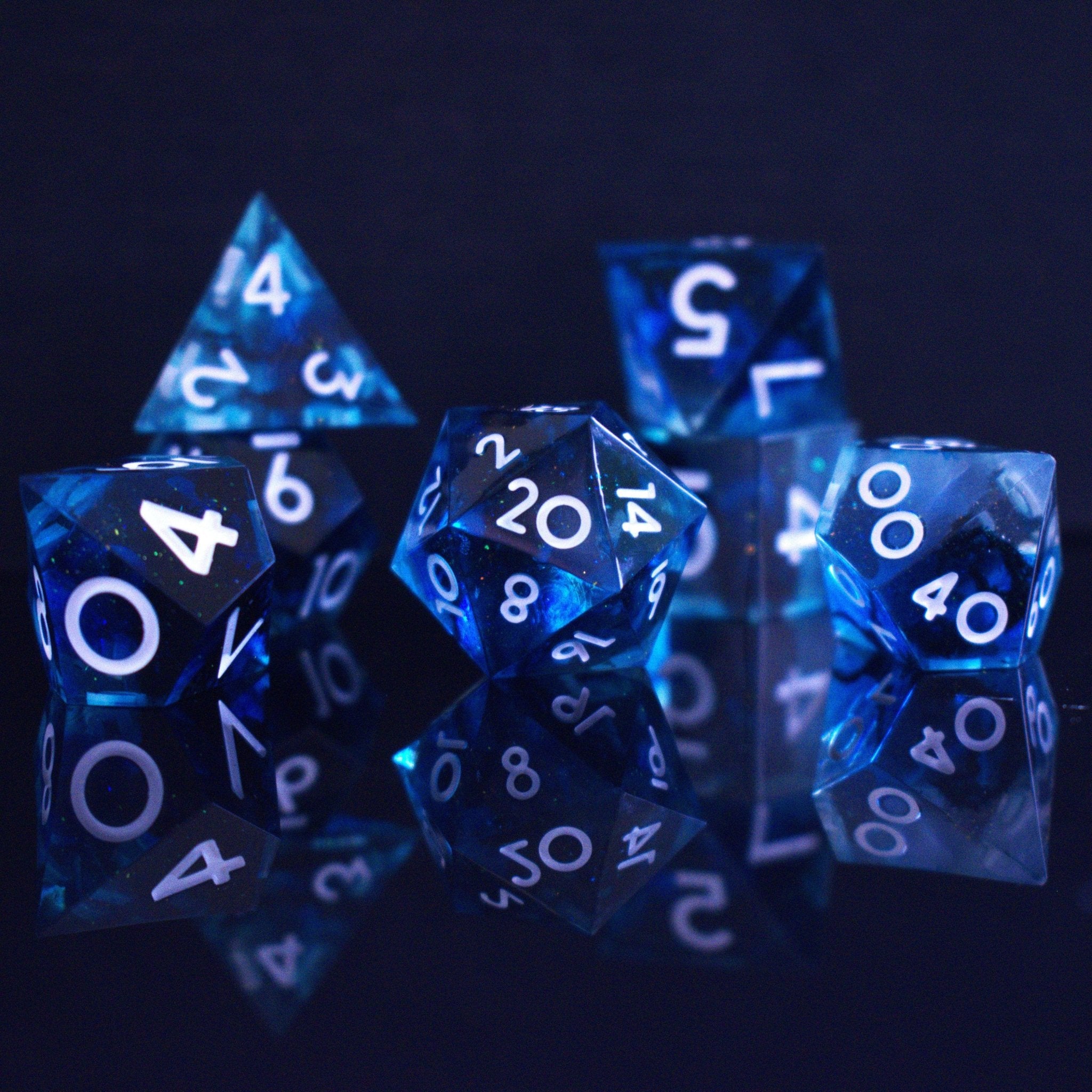 Pulse Wave Sharp - Edged Resin Dice Set - Misty Mountain Gaming - 1