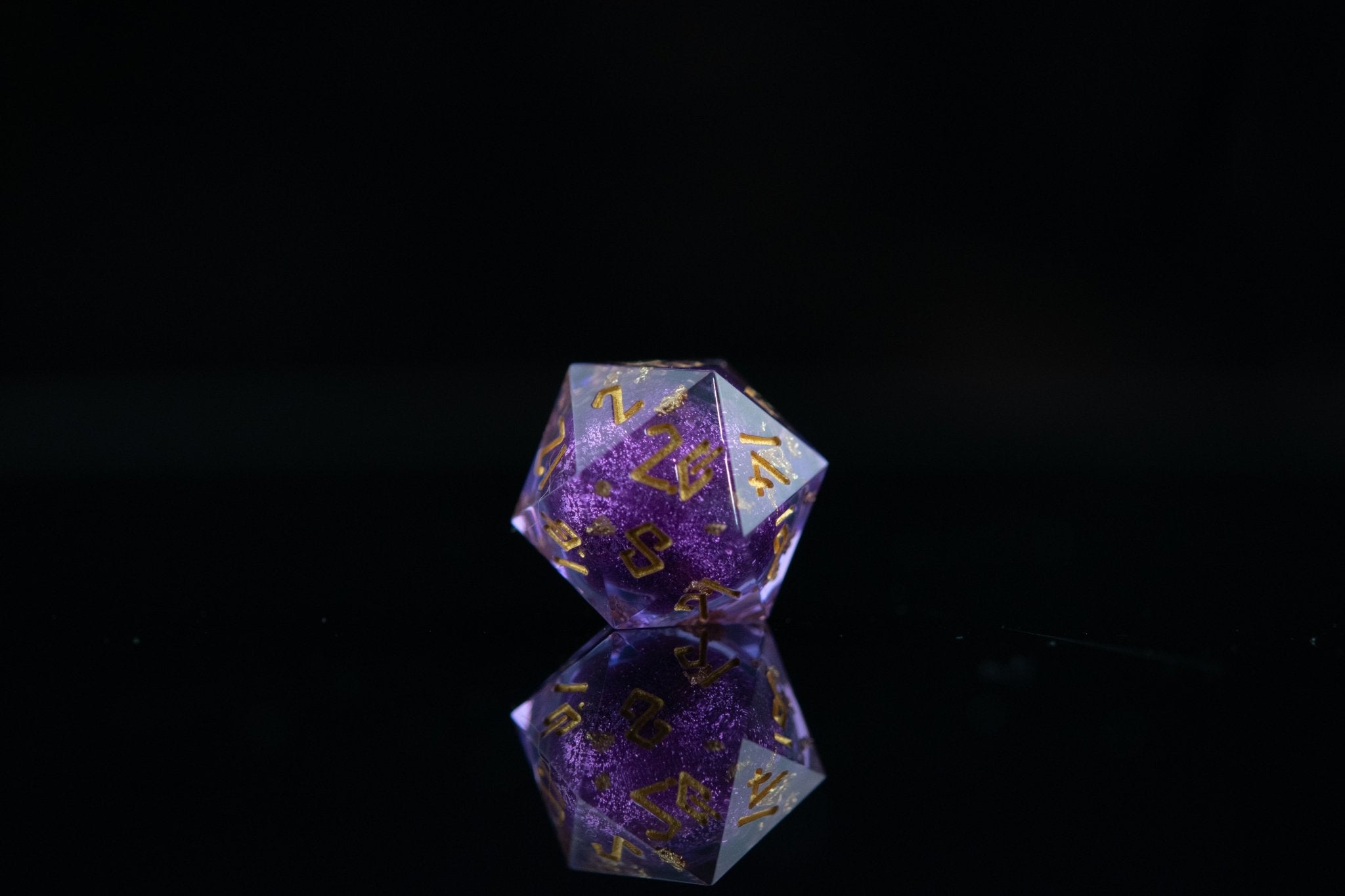 Purple Mage Liquid Core Dice Set - Misty Mountain Gaming - 4