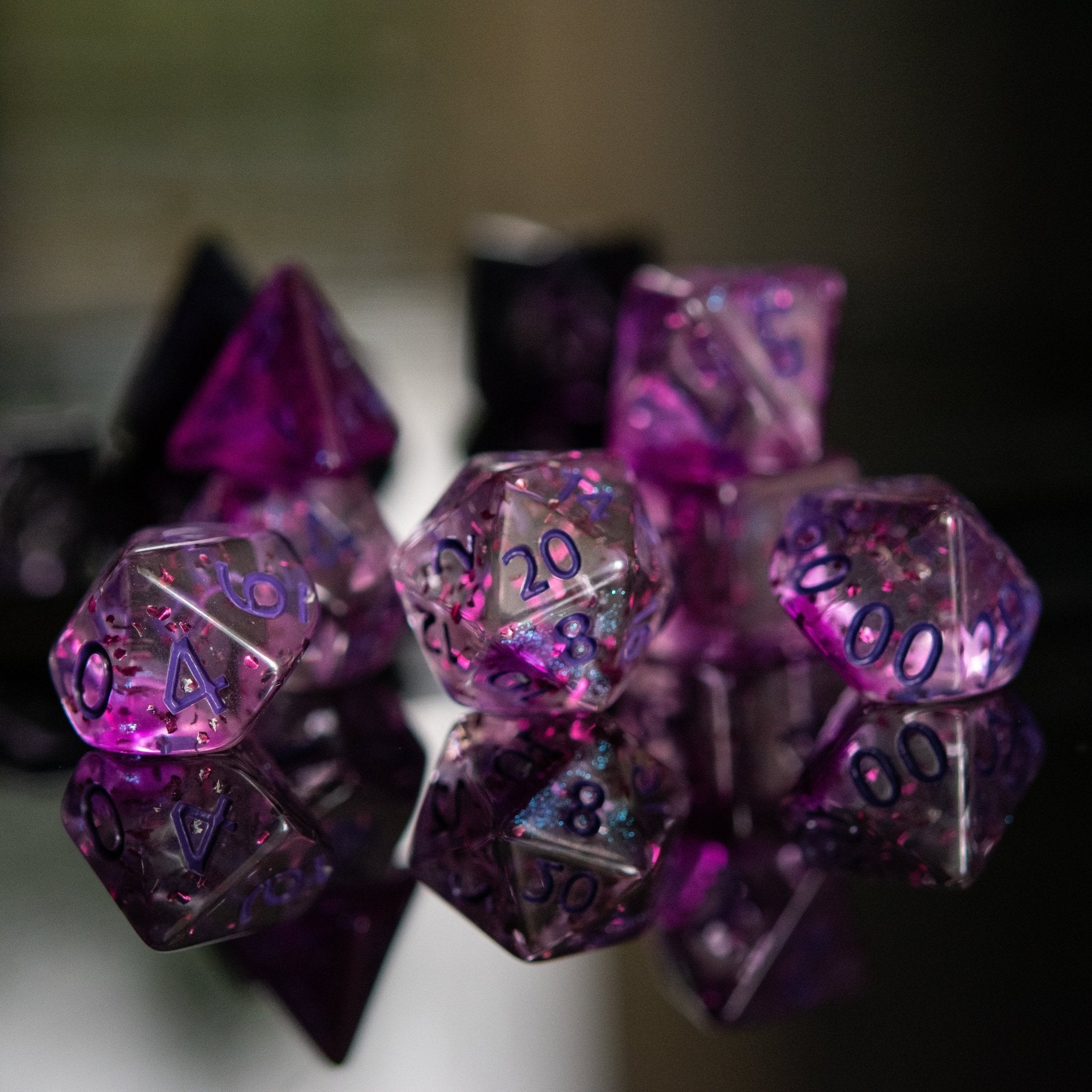 Rave Acrylic Dice Set - Misty Mountain Gaming - 3