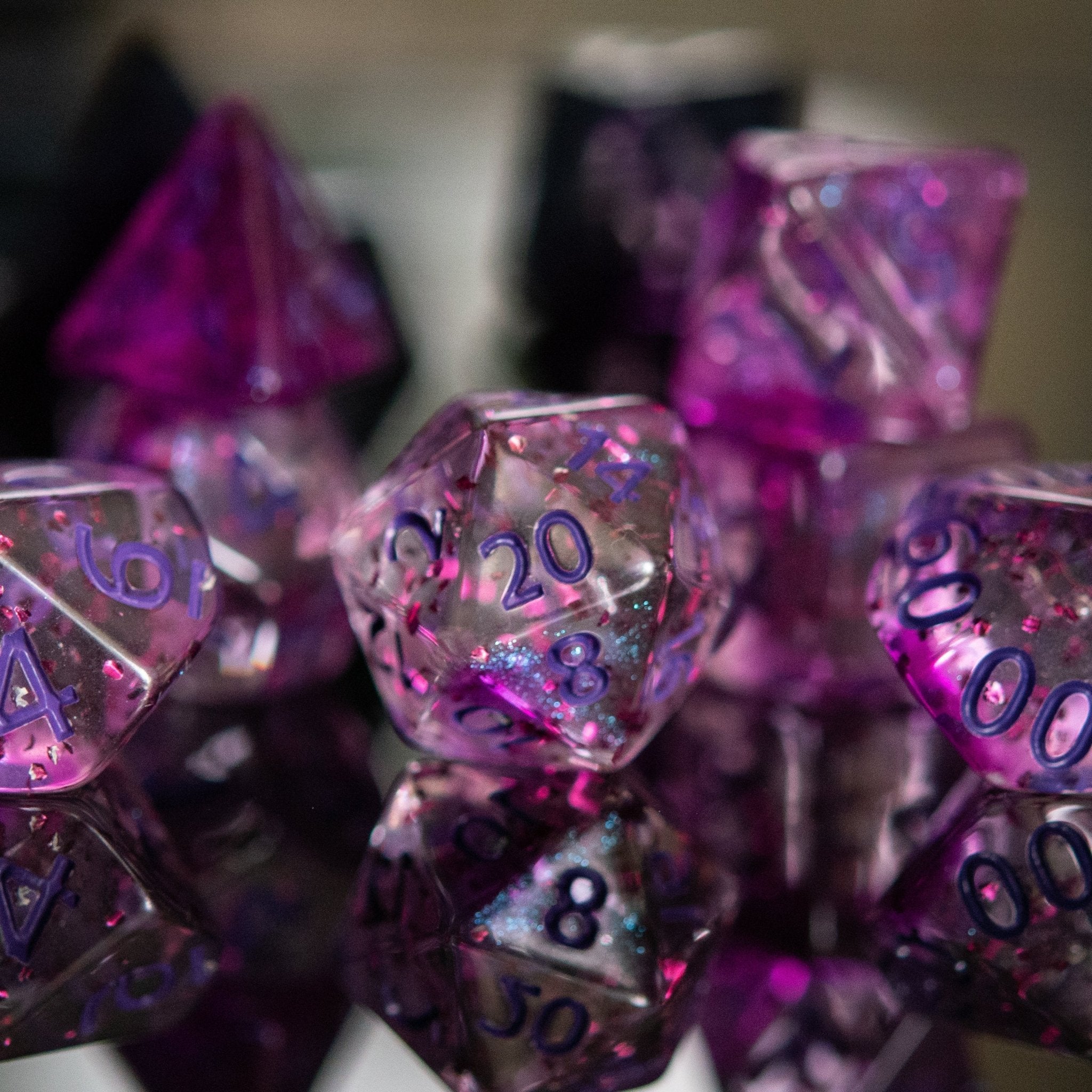 Rave Acrylic Dice Set - Misty Mountain Gaming - 1