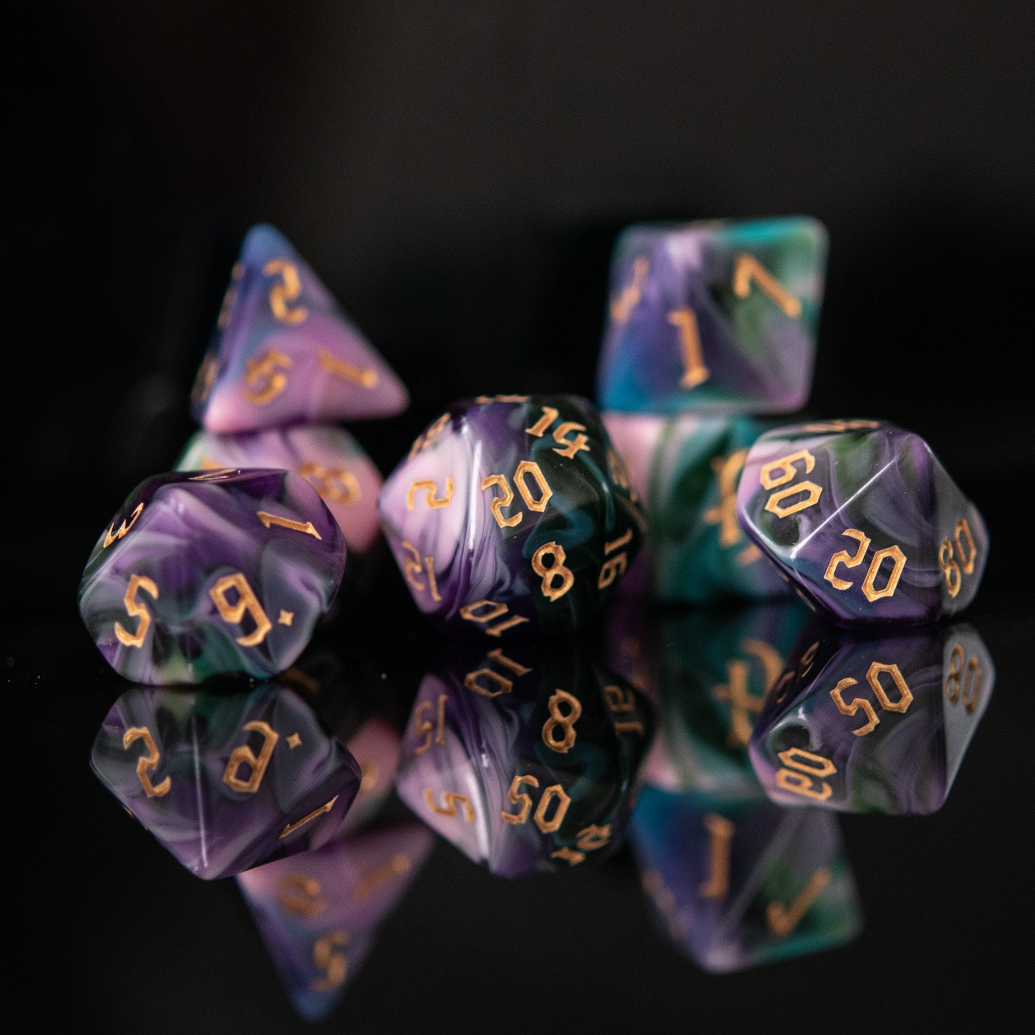 Rogue Class Acrylic Dice Set - Misty Mountain Gaming - 4