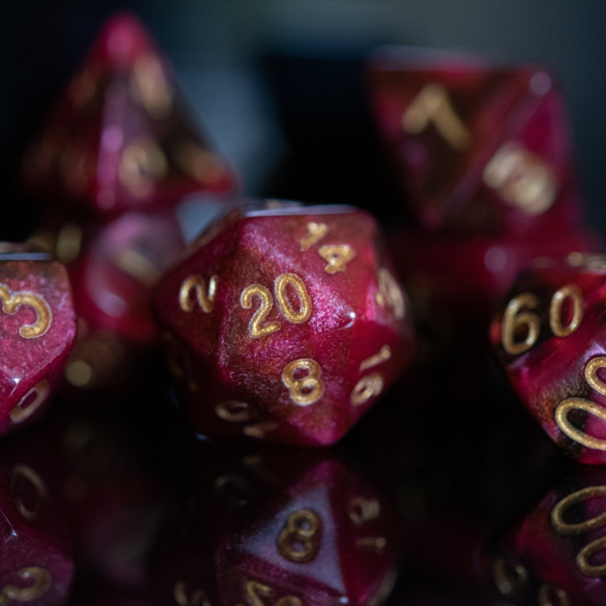 Rosette Nebula Acrylic Dice Set - Misty Mountain Gaming - 2