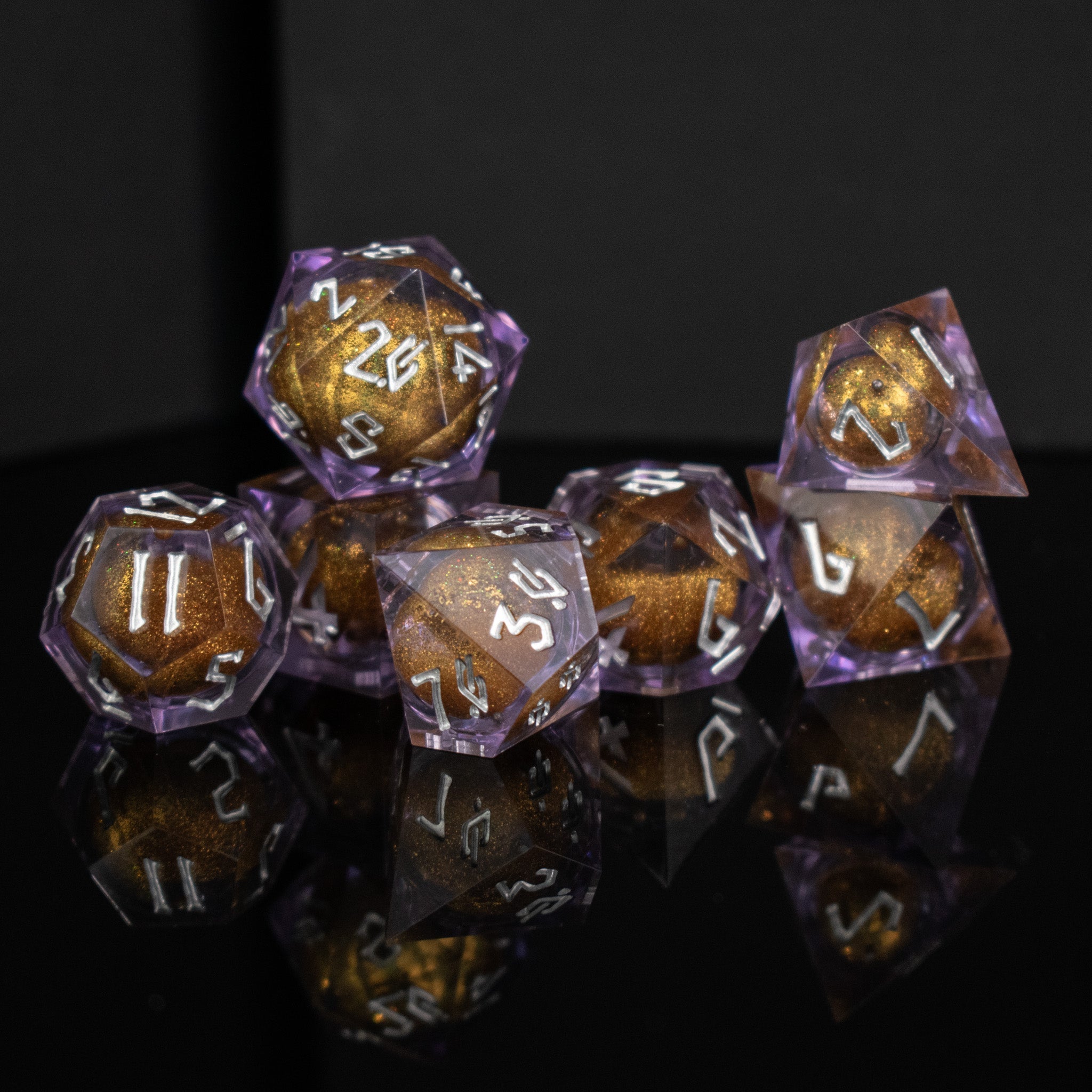 Royalty Liquid Core Dice Set - Misty Mountain Gaming - 1