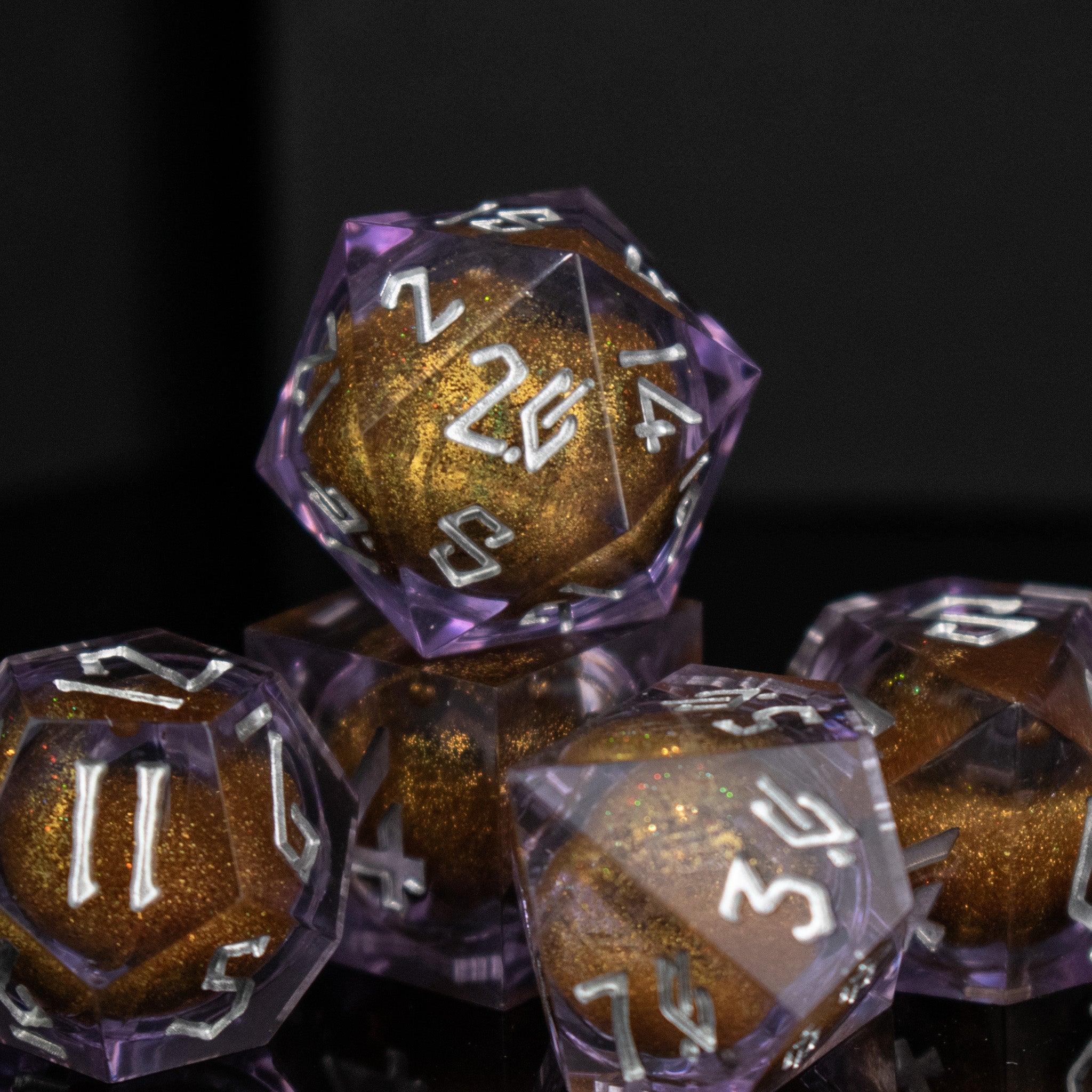 Royalty Liquid Core Dice Set - Misty Mountain Gaming - 2