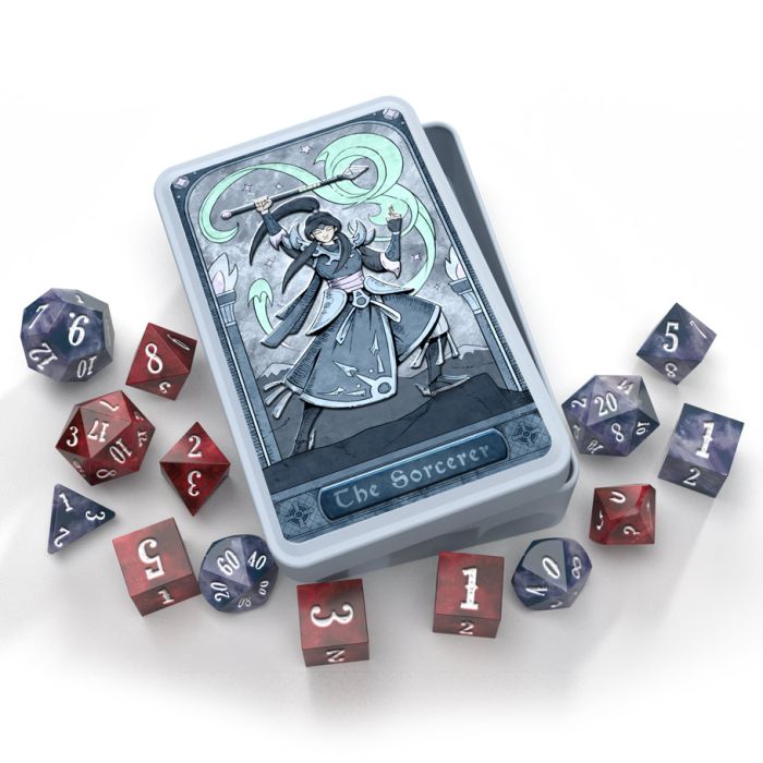 RPG Class Dice Sorcerer Set Tin (14 Dice) - Beadle & Grimm's Pandemonium Warehouse - 1