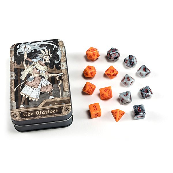 RPG Class Warlock Dice Tin (14 dice) - Beadle & Grimm's Pandemonium Warehouse - 1