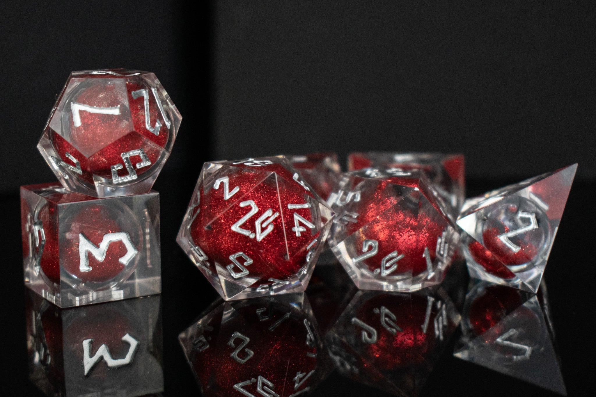 Ruby Slipper Liquid Core Dice Set - Misty Mountain Gaming - 2