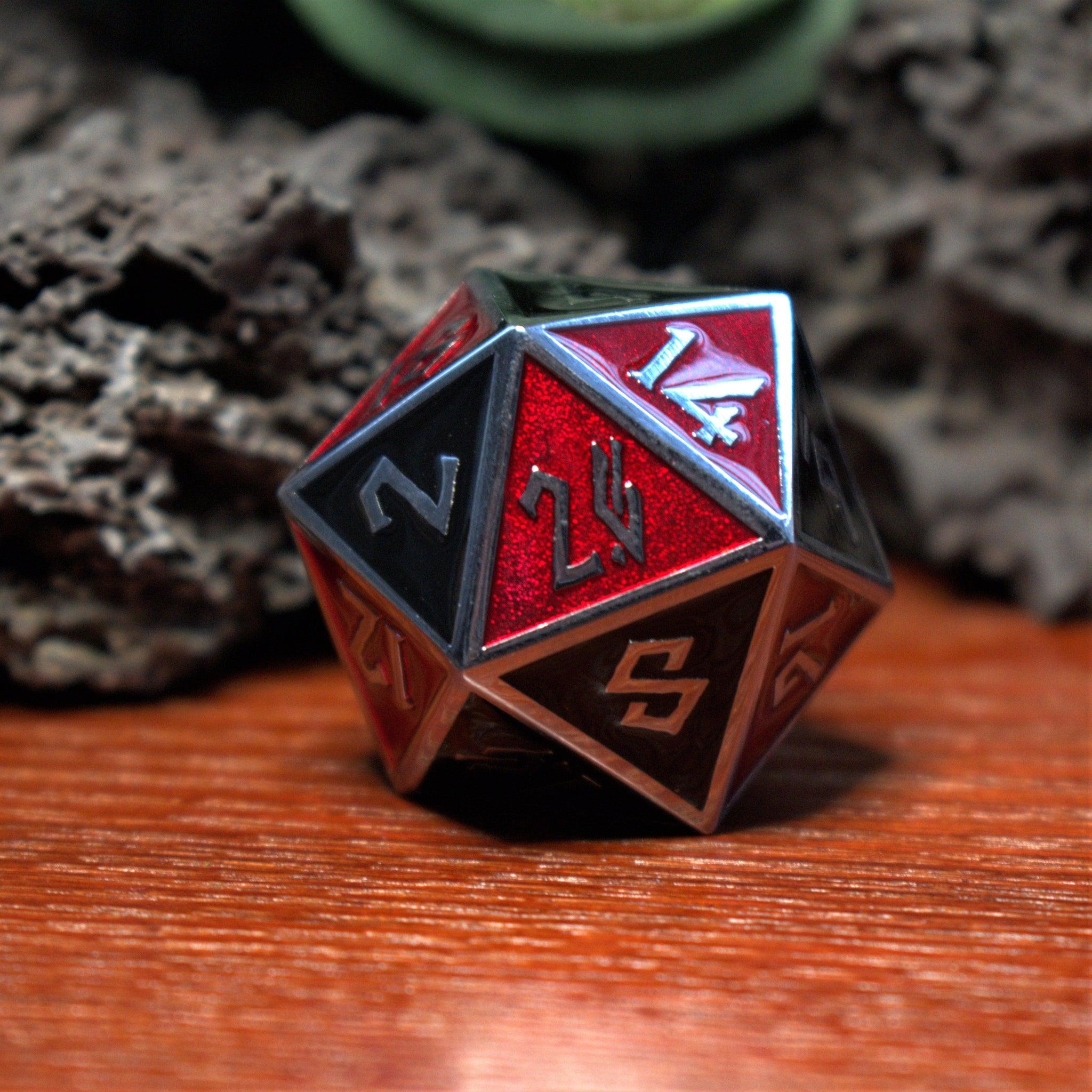 Scarlet and Crow Metal 35mm D20 - Misty Mountain Gaming - 1