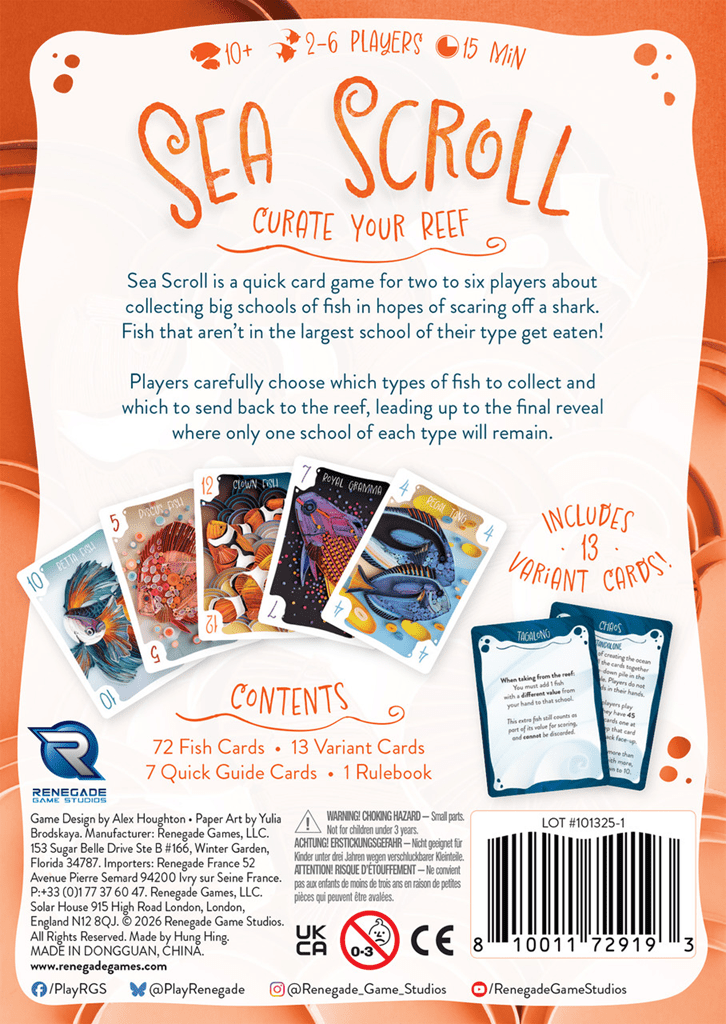 Sea Scroll Board Game - Renegade Game Studios - 2