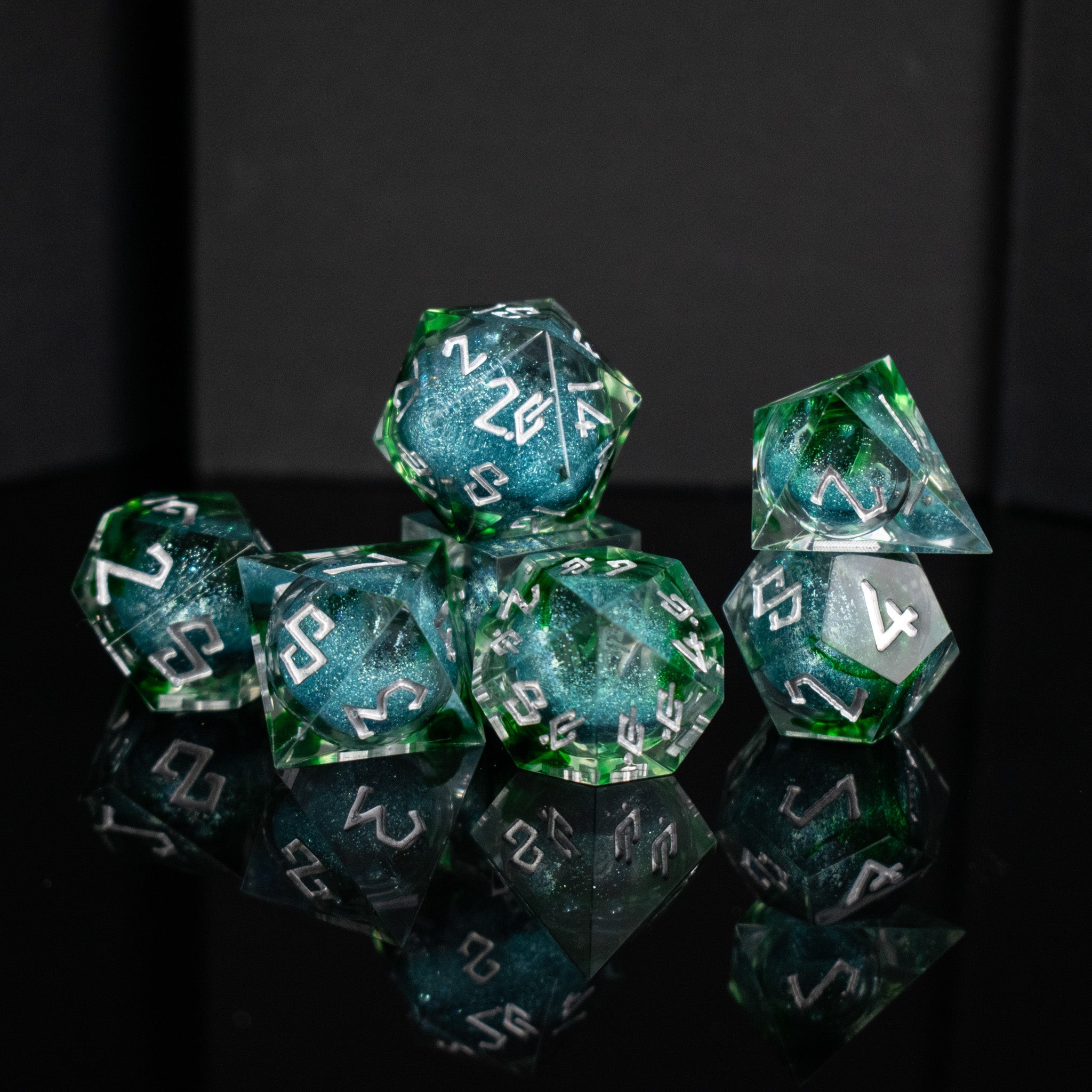 Sea Siren Liquid Core Dice Set - Misty Mountain Gaming - 2