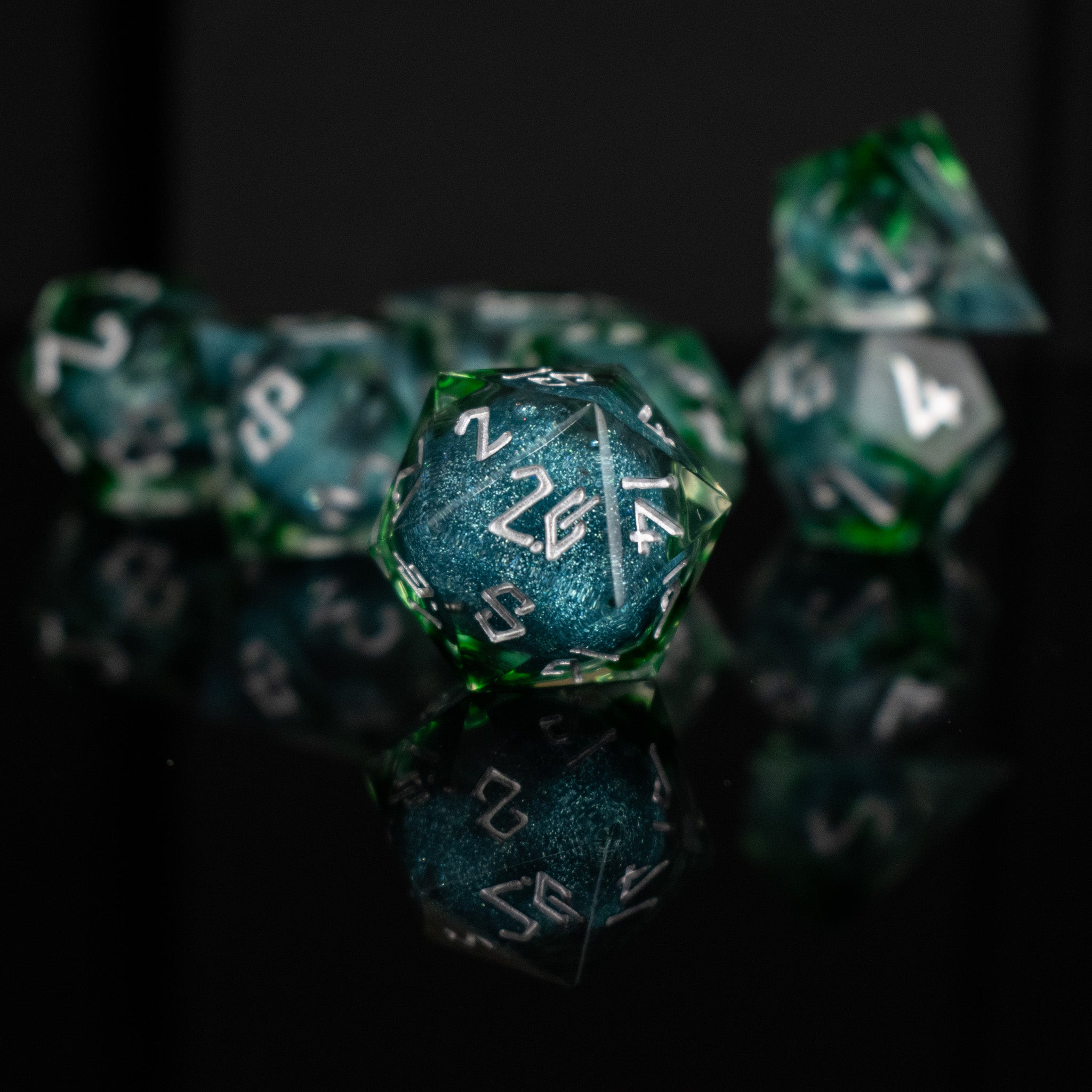 Sea Siren Liquid Core Dice Set - Misty Mountain Gaming - 3