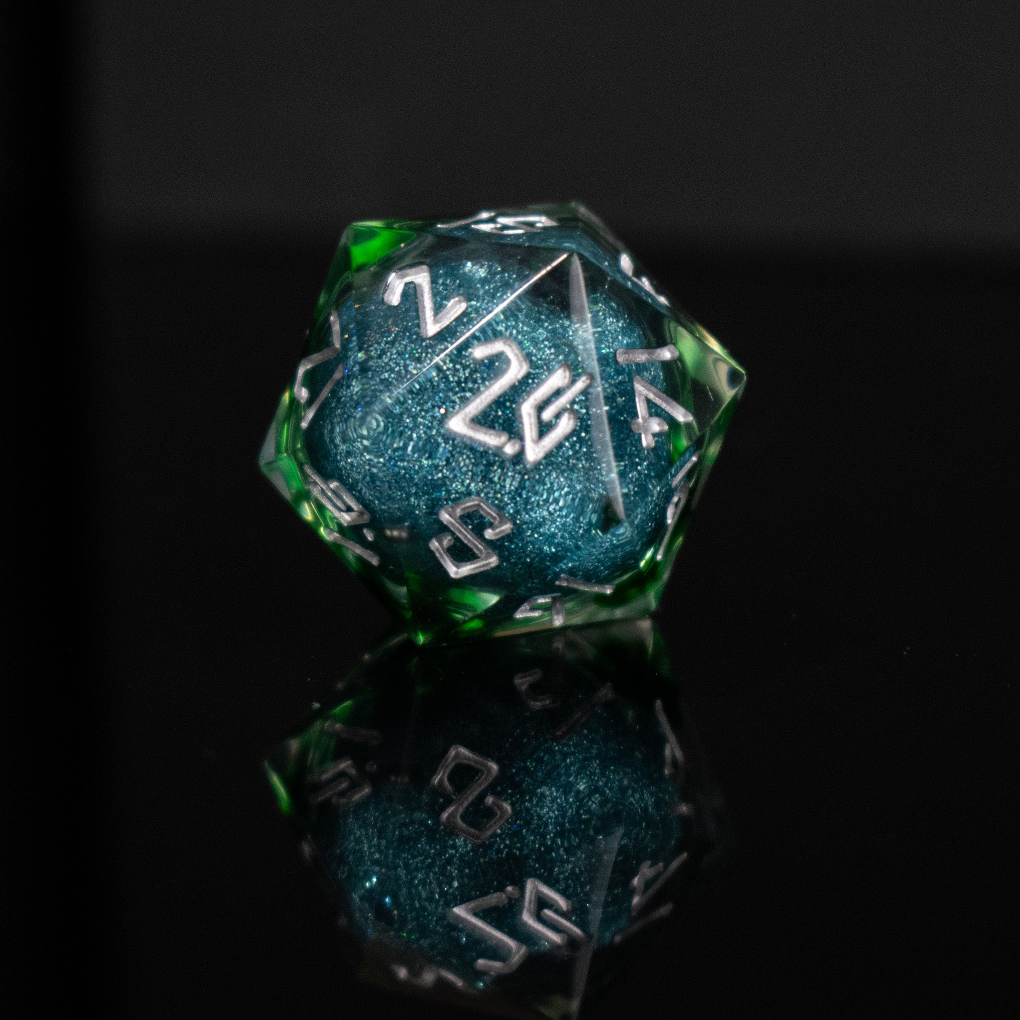 Sea Siren Liquid Core Dice Set - Misty Mountain Gaming - 4