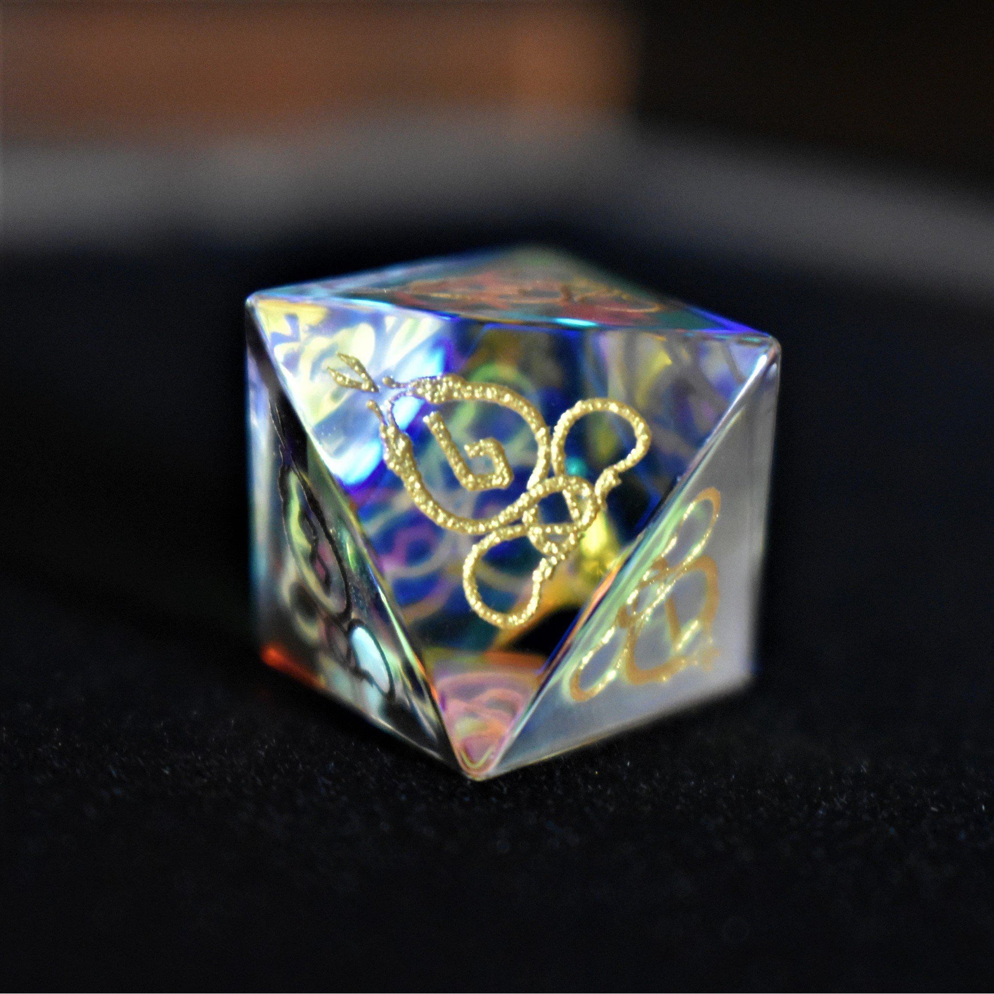 Serpent of Midgard Prism Glass Dice Set - Misty Mountain Gaming - 10