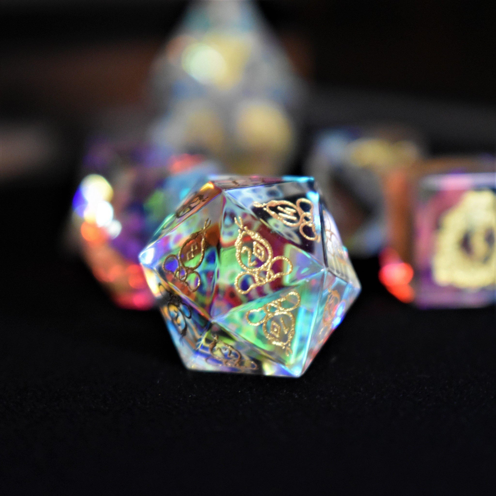 Serpent of Midgard Prism Glass Dice Set - Misty Mountain Gaming - 14