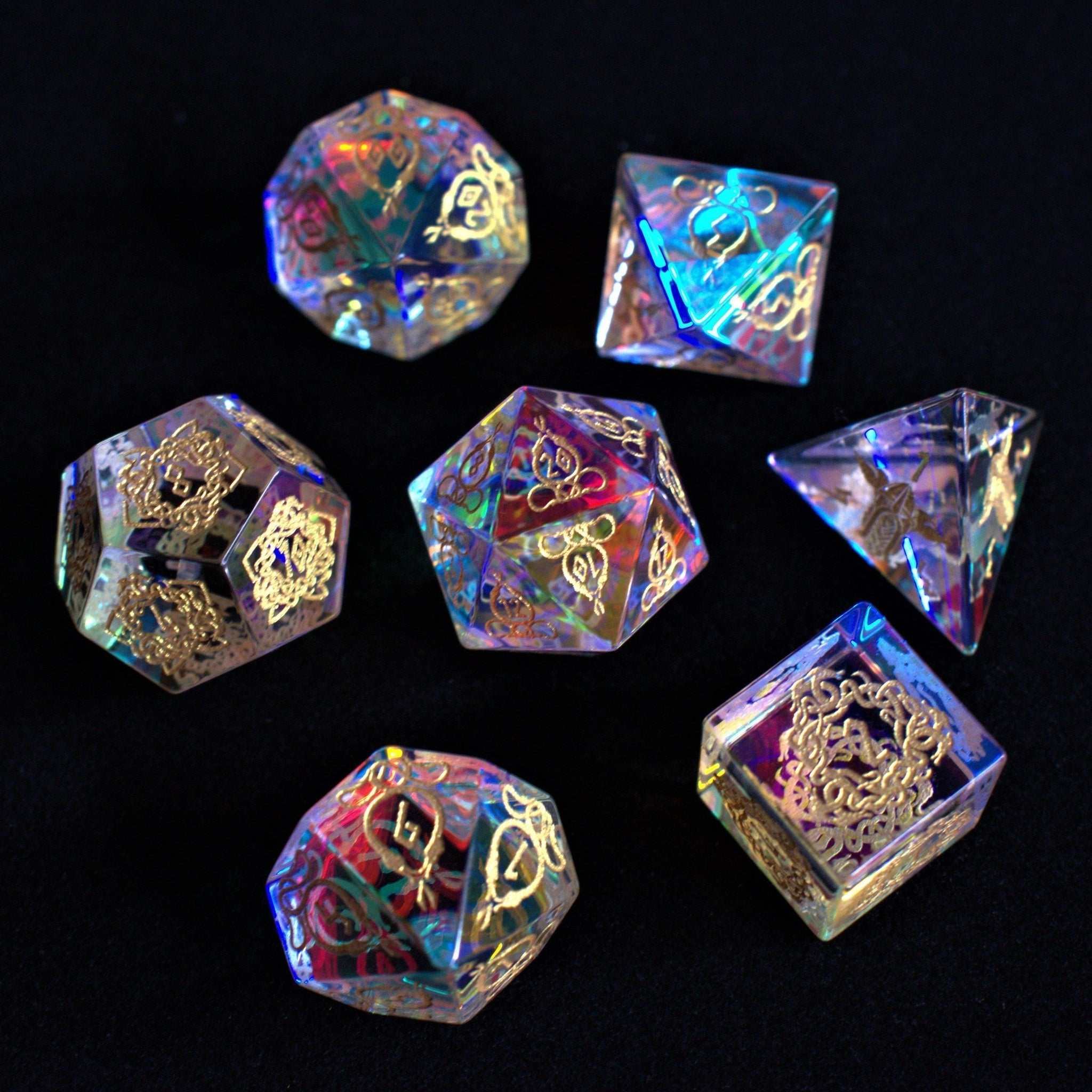 Serpent of Midgard Prism Glass Dice Set - Misty Mountain Gaming - 1