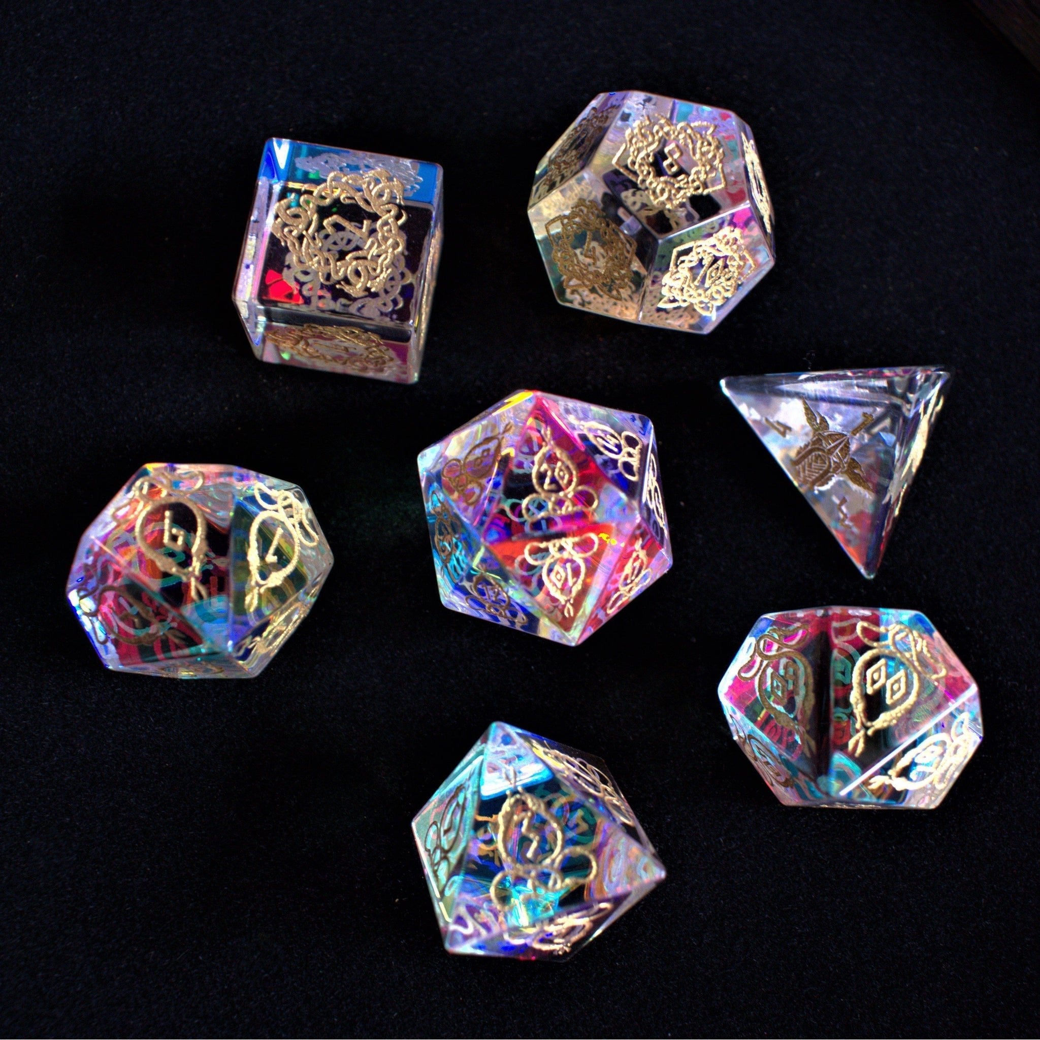 Serpent of Midgard Prism Glass Dice Set - Misty Mountain Gaming - 3