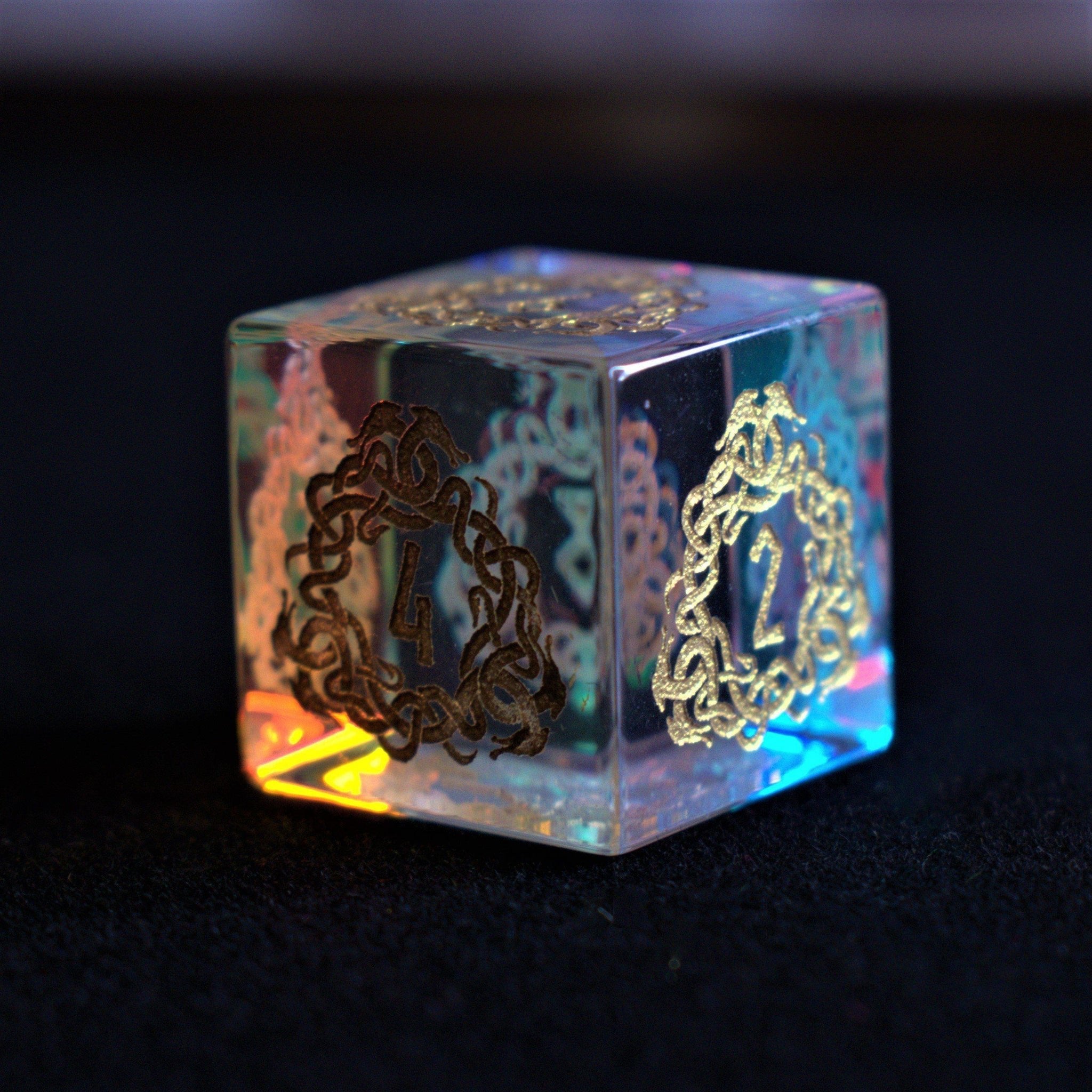 Serpent of Midgard Prism Glass Dice Set - Misty Mountain Gaming - 7