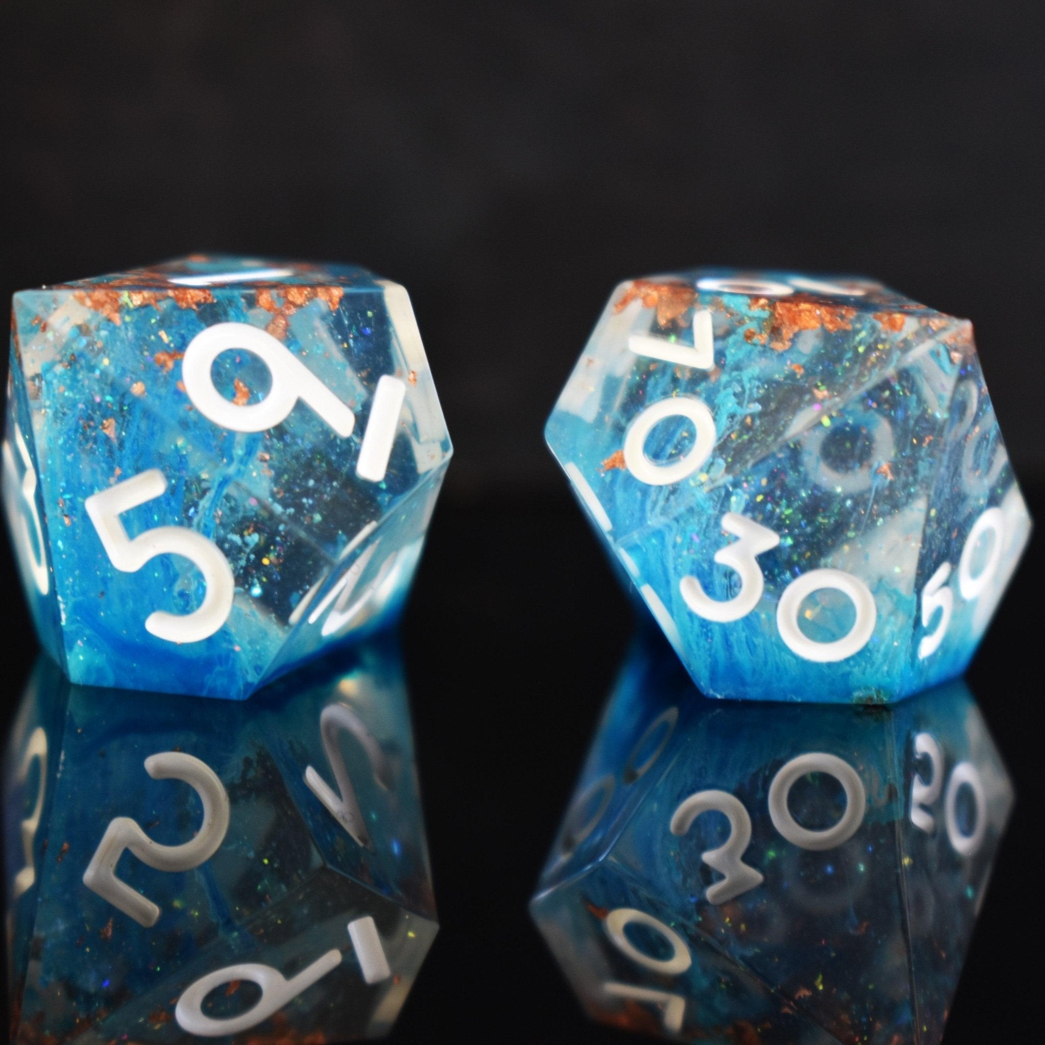 Shield of Faith Sharp - Edged Resin Dice Set - Misty Mountain Gaming - 4