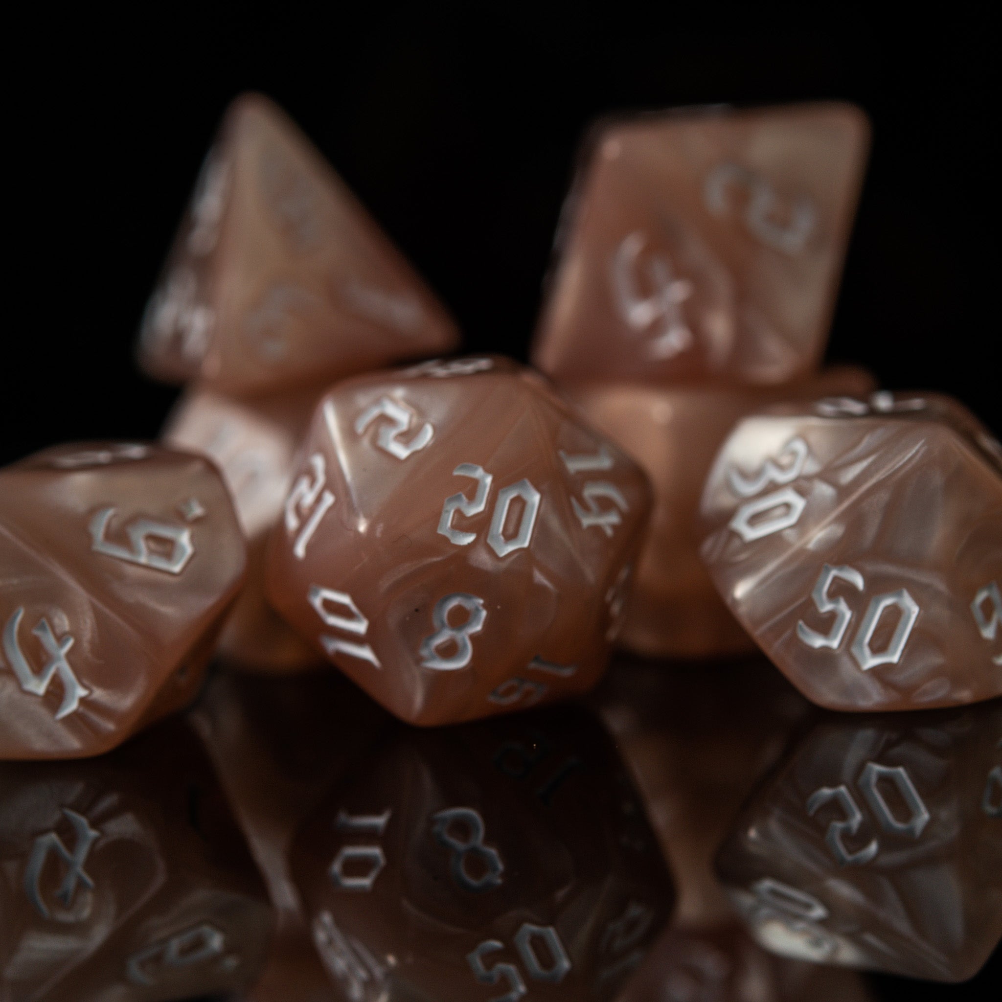 Silky Cashmere Acrylic Dice Set - Misty Mountain Gaming - 2