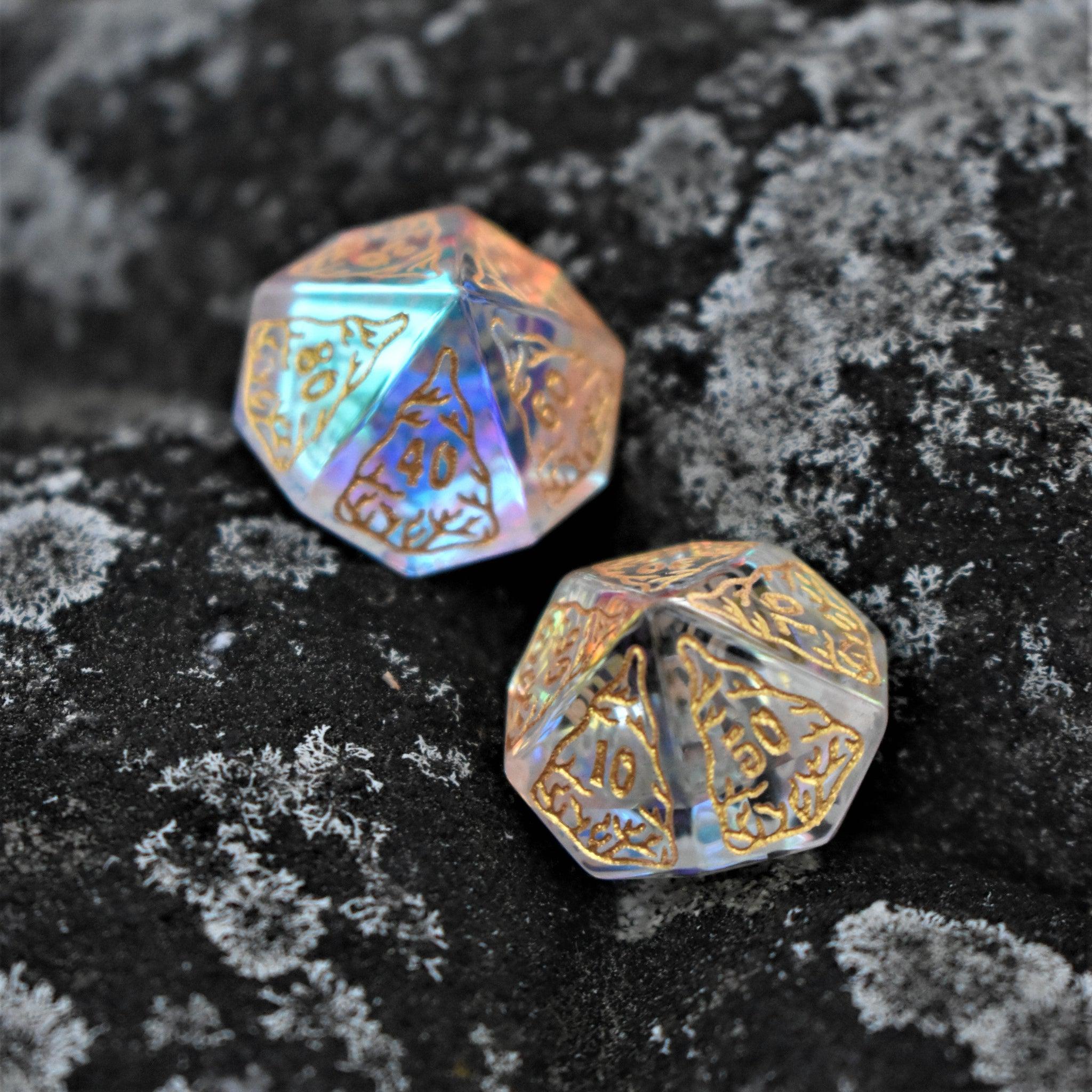 Siren's Song Prism Glass Dice Set - Misty Mountain Gaming - 9