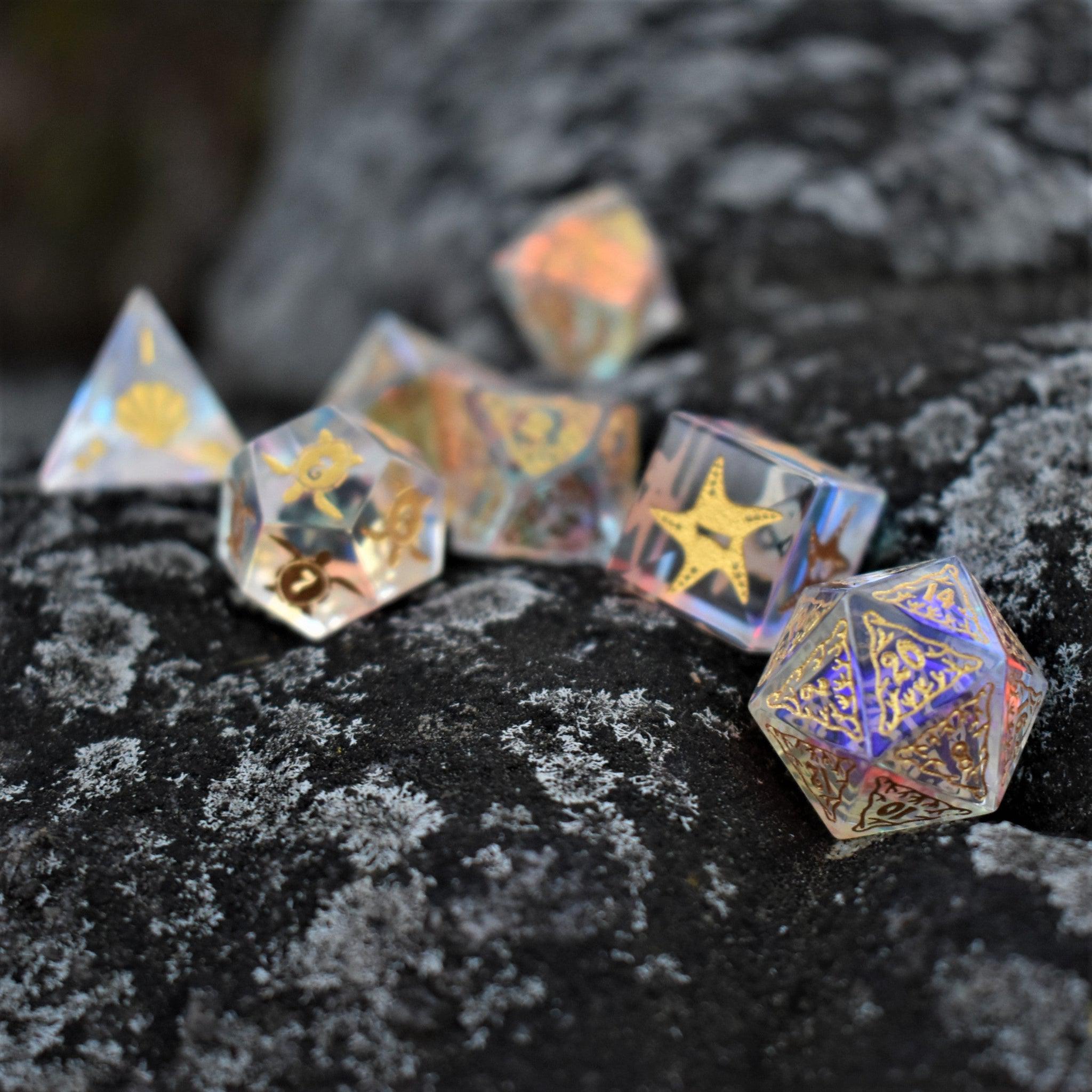 Siren's Song Prism Glass Dice Set - Misty Mountain Gaming - 2