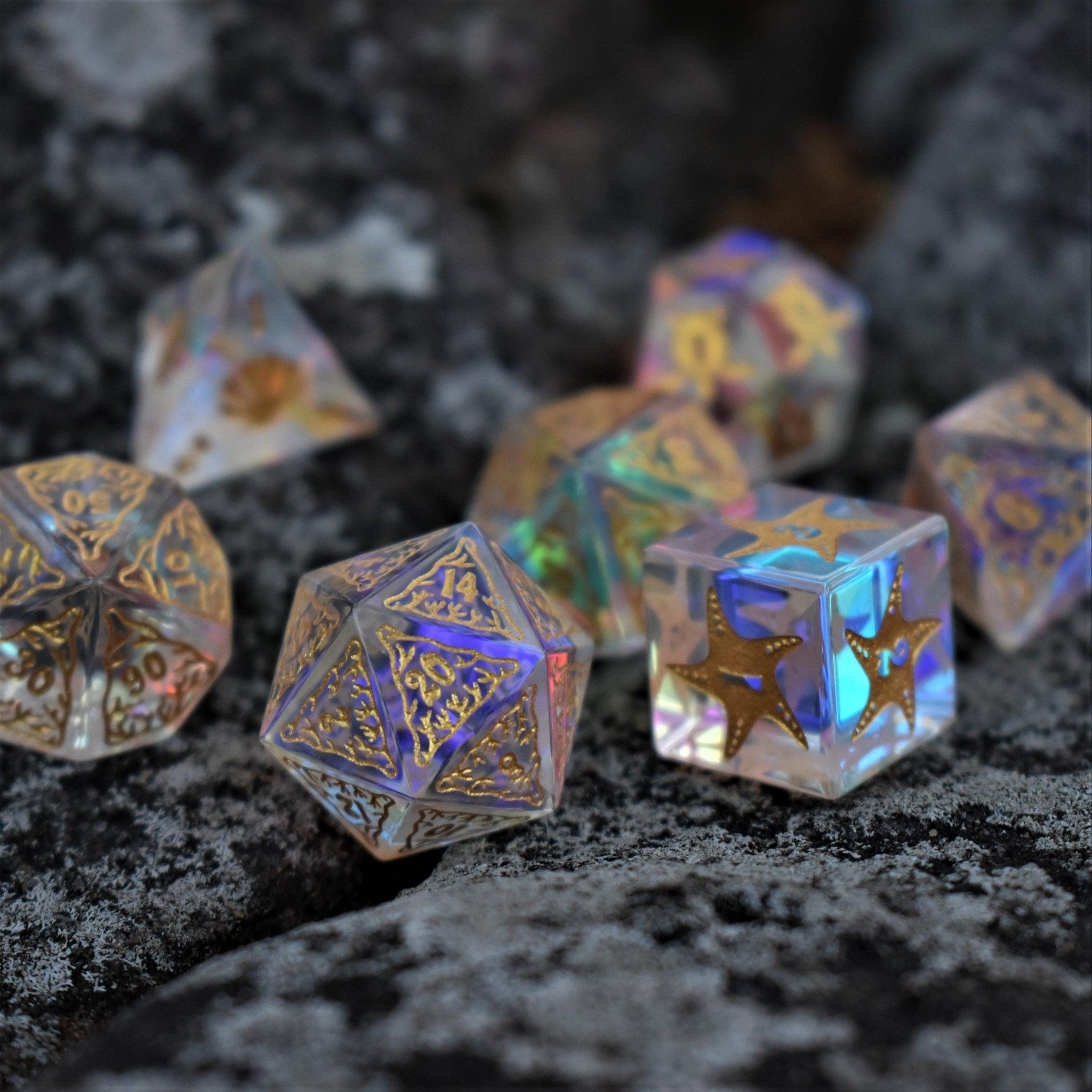 Siren's Song Prism Glass Dice Set - Misty Mountain Gaming - 4