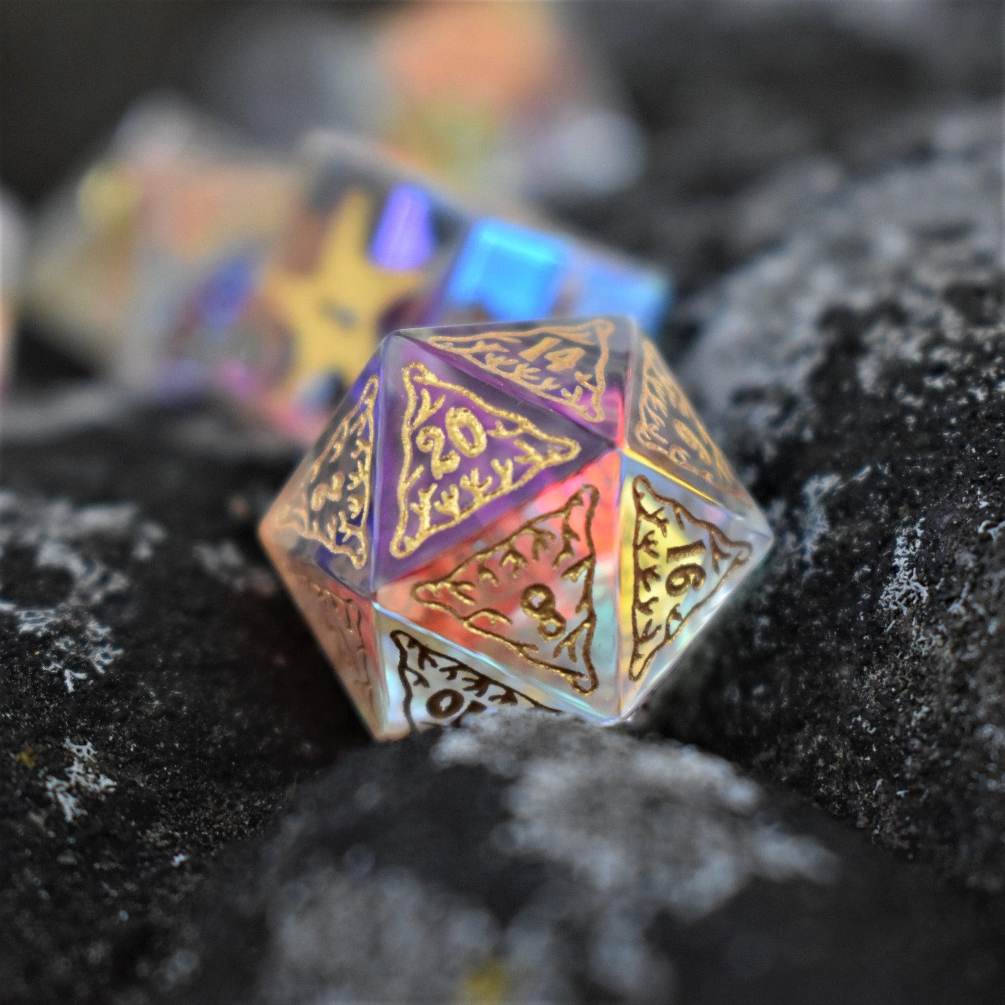 Siren's Song Prism Glass Dice Set - Misty Mountain Gaming - 3