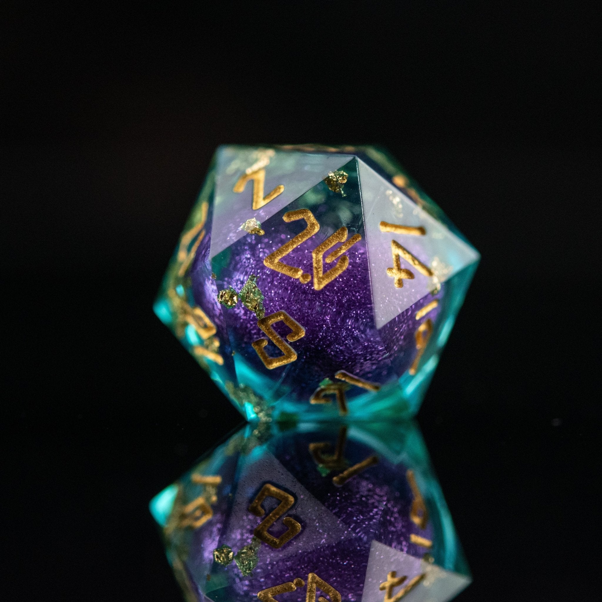 Siren's Treasure Liquid Core Dice Set - Misty Mountain Gaming - 4