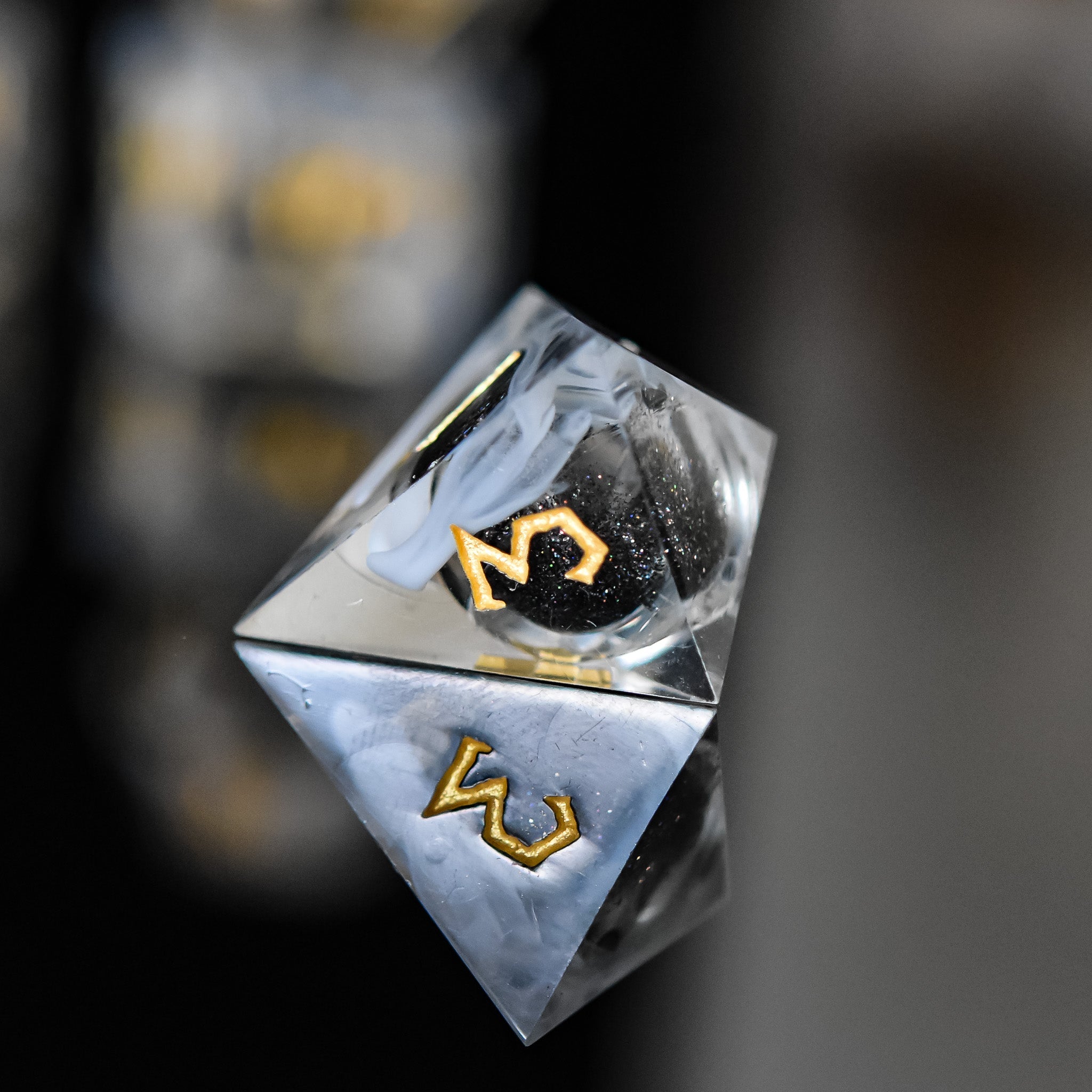 Smoke and Mirrors Liquid Core Dice Set - Misty Mountain Gaming - 4