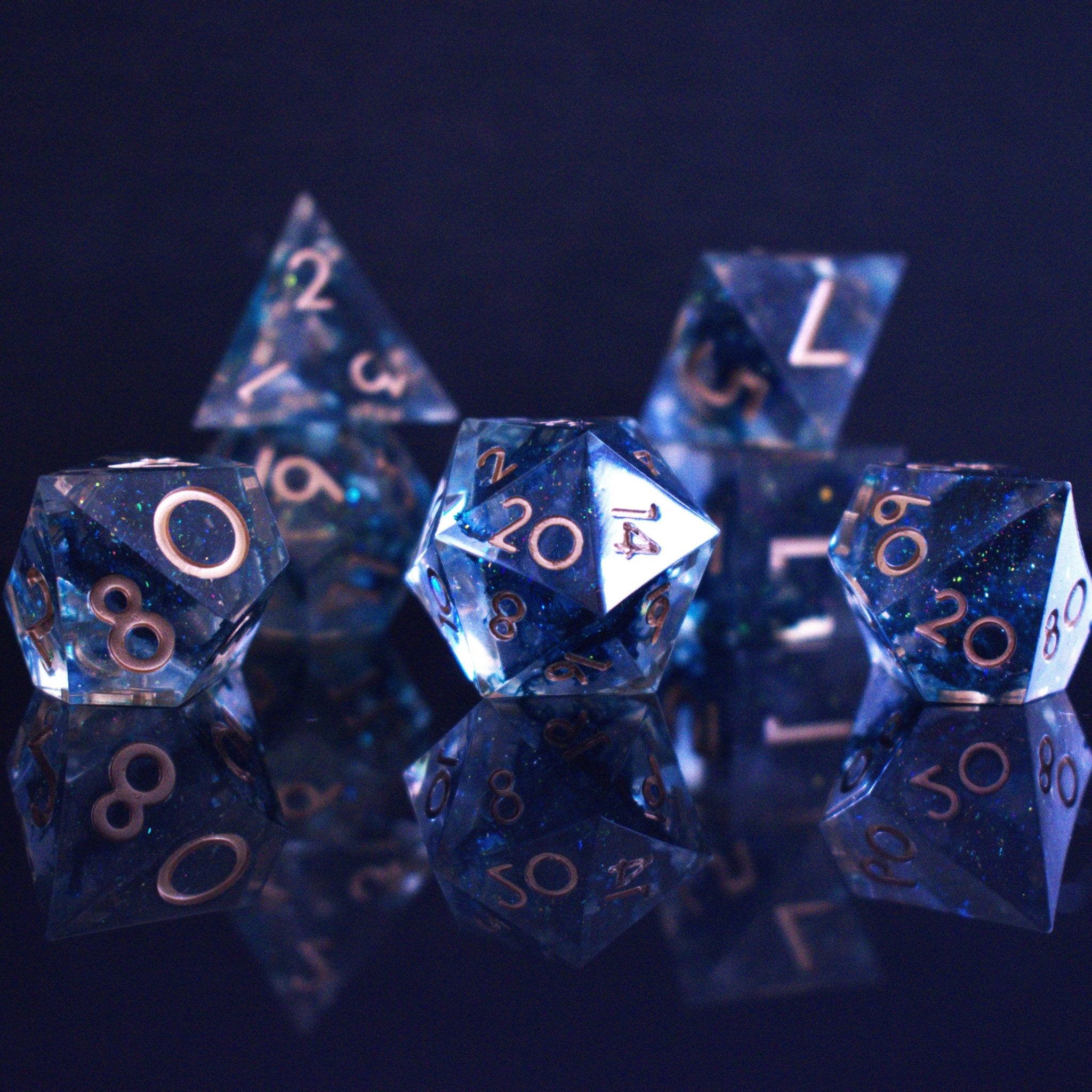 Soul Cage Sharp - Edged Resin Dice Set - Misty Mountain Gaming - 1