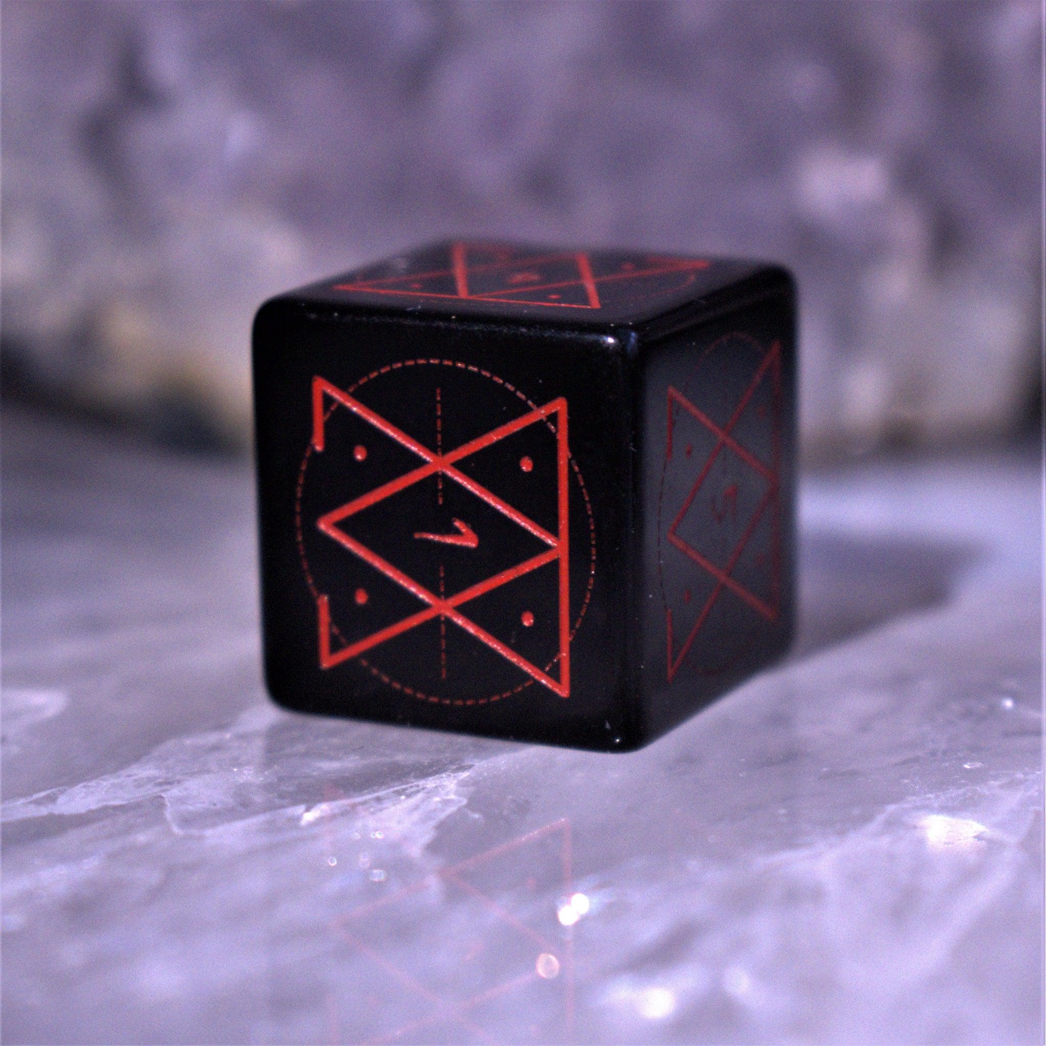 Spellcaster Obsidian Stone Dice Set - Misty Mountain Gaming - 11