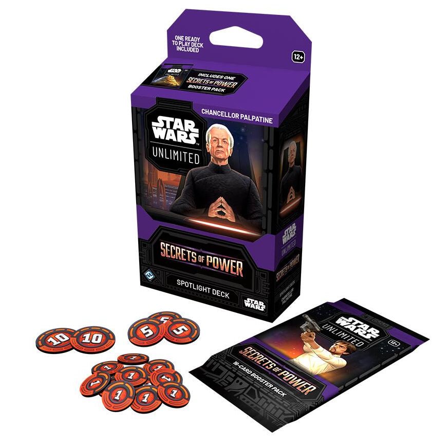 Star Wars: Unlimited Secrets of Power Chancellor Palpatine Spotlight Deck - Fantasy Flight Games - 1