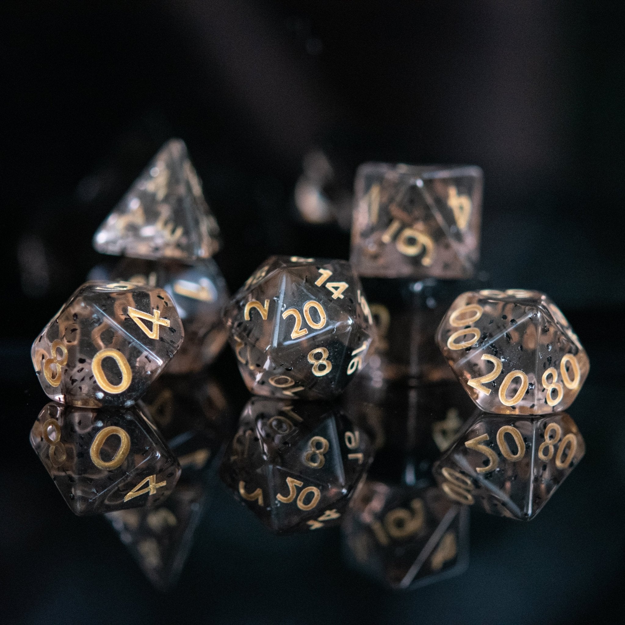 Static Noise Acrylic Dice Set - Misty Mountain Gaming - 4