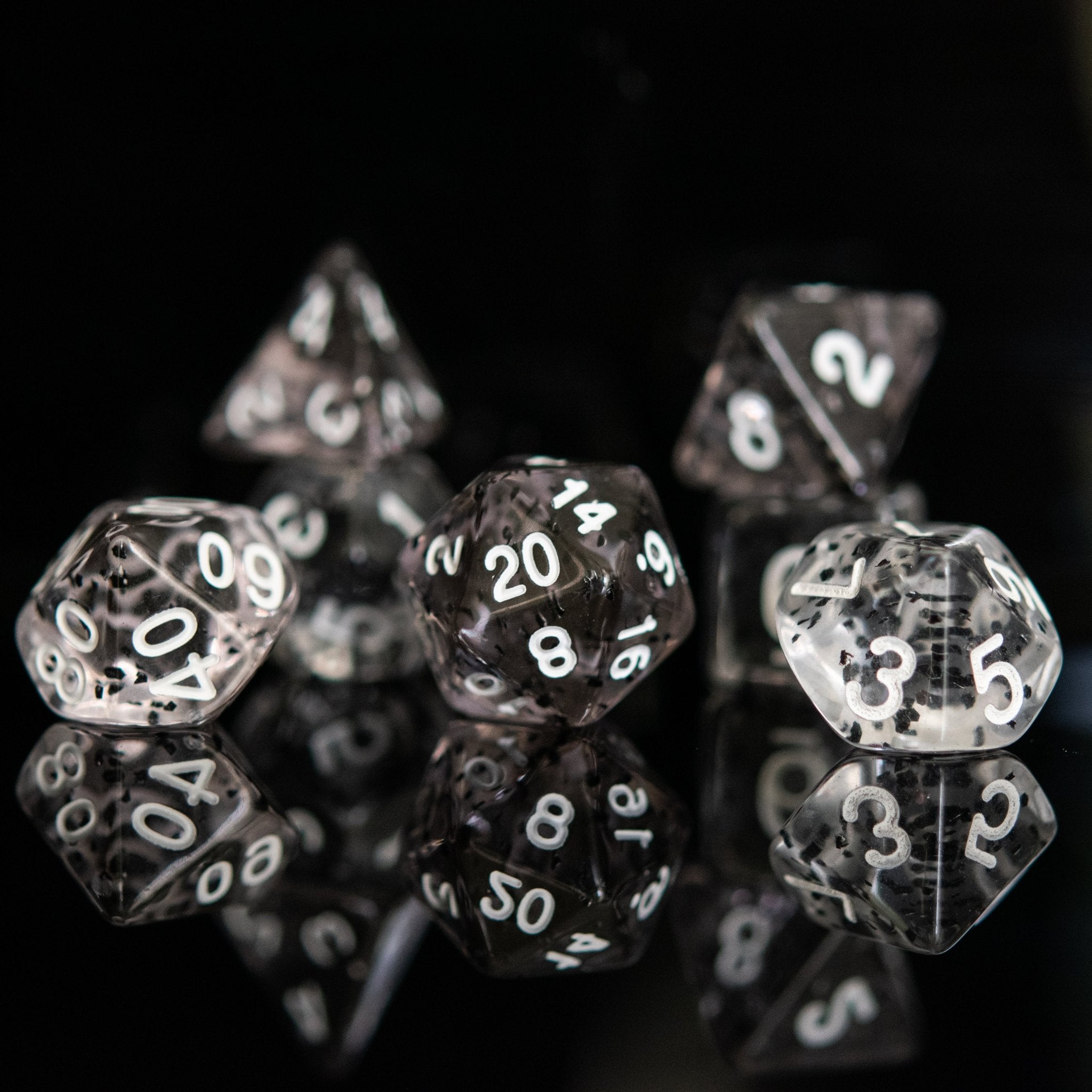 Static Noise Acrylic Dice Set - Misty Mountain Gaming - 2