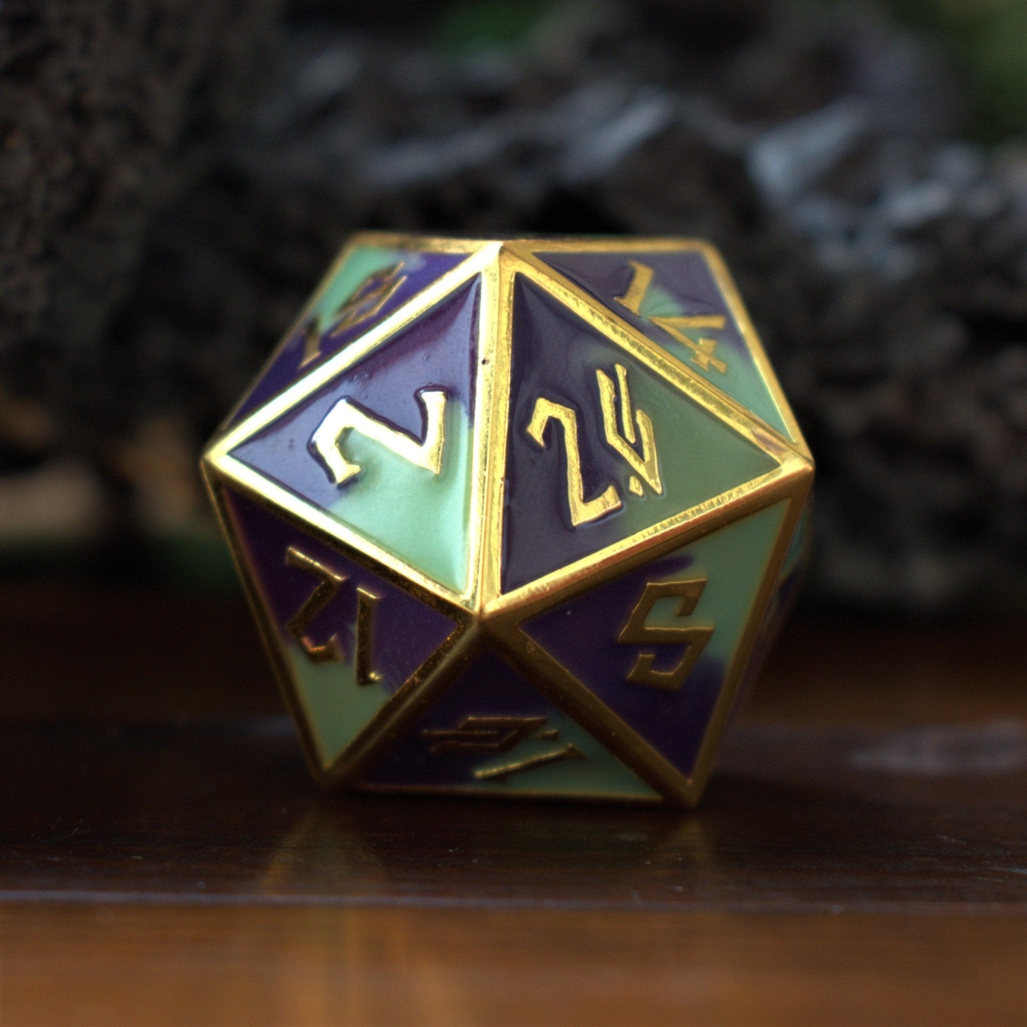 Succulent & Lavender Metal 35mm D20 - Misty Mountain Gaming - 1