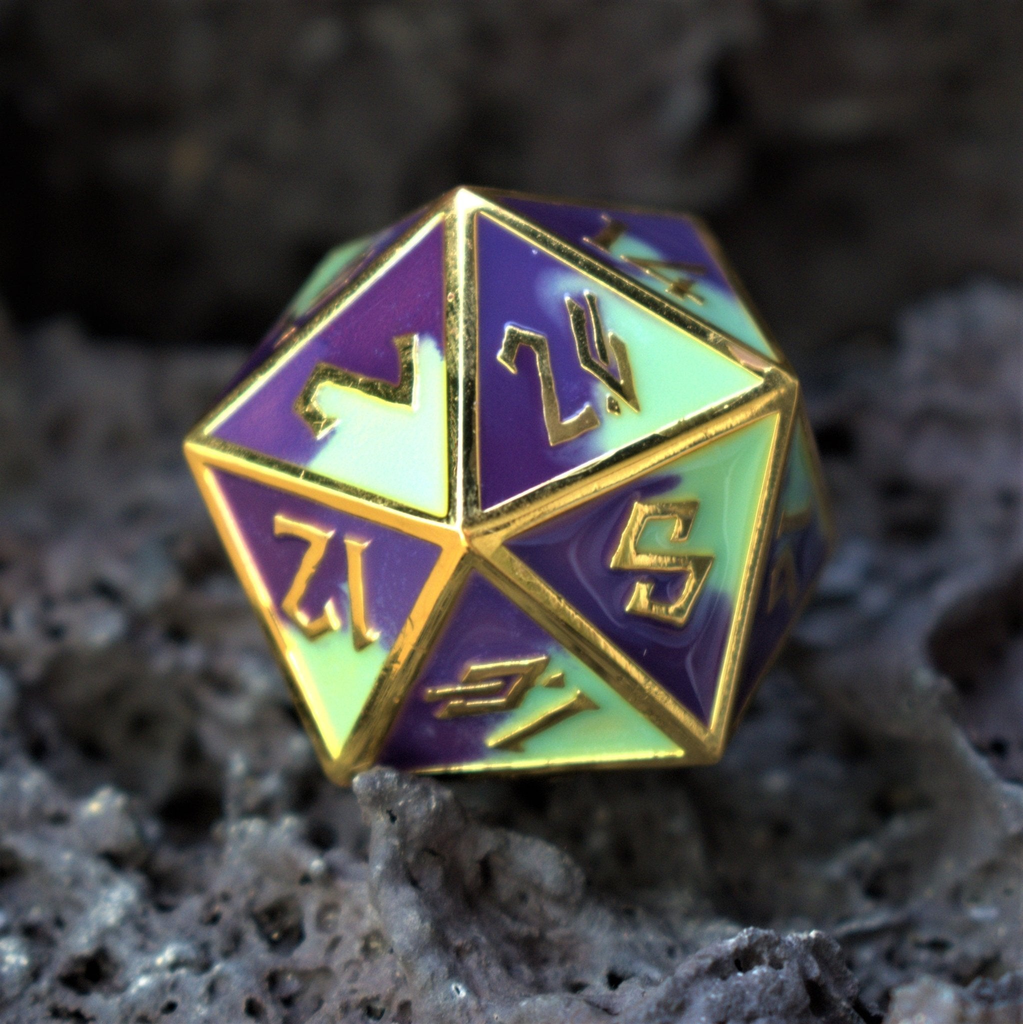 Succulent & Lavender Metal Dice Set - Misty Mountain Gaming - 3