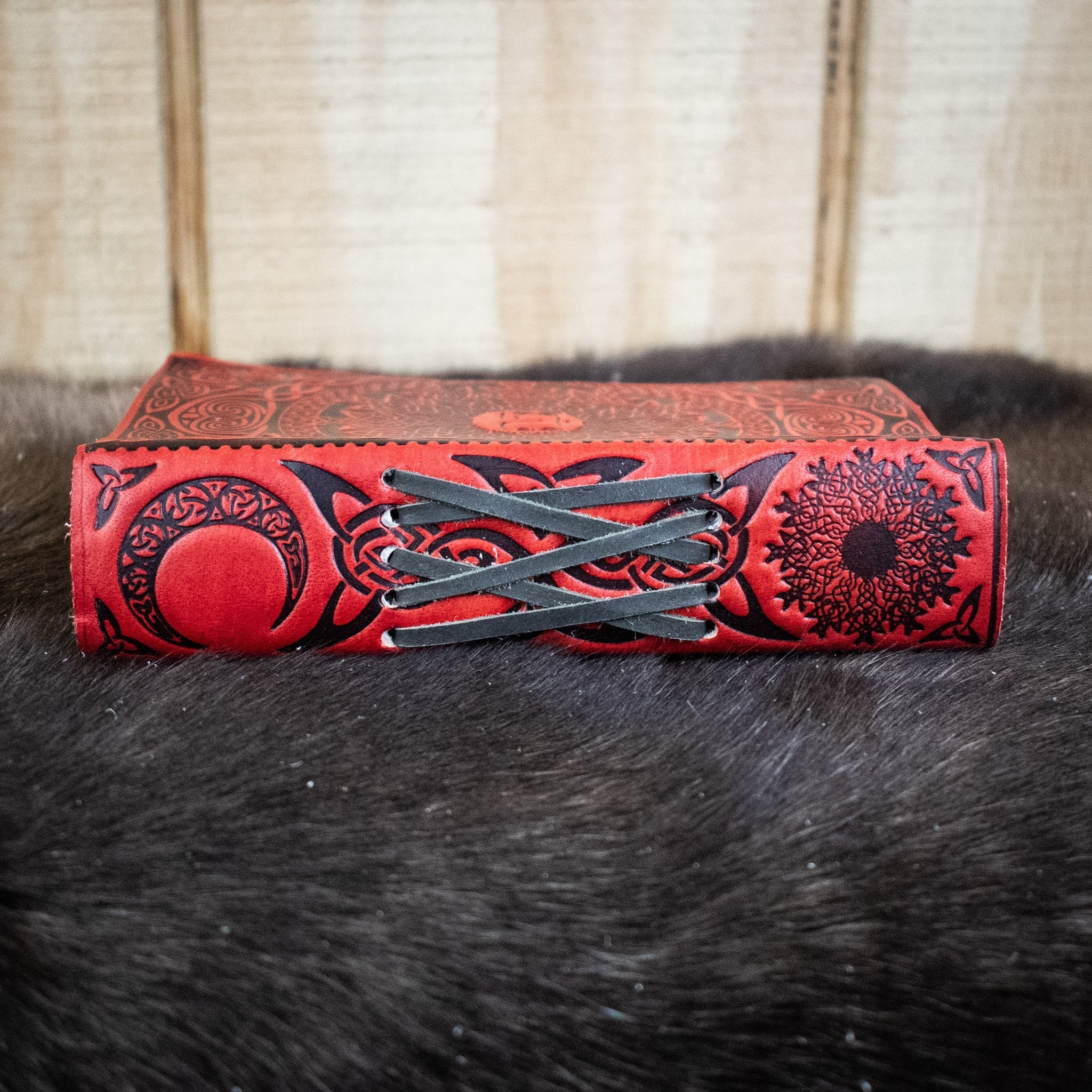 "Sun - Moon" Leather Journal - Misty Mountain Gaming - 3