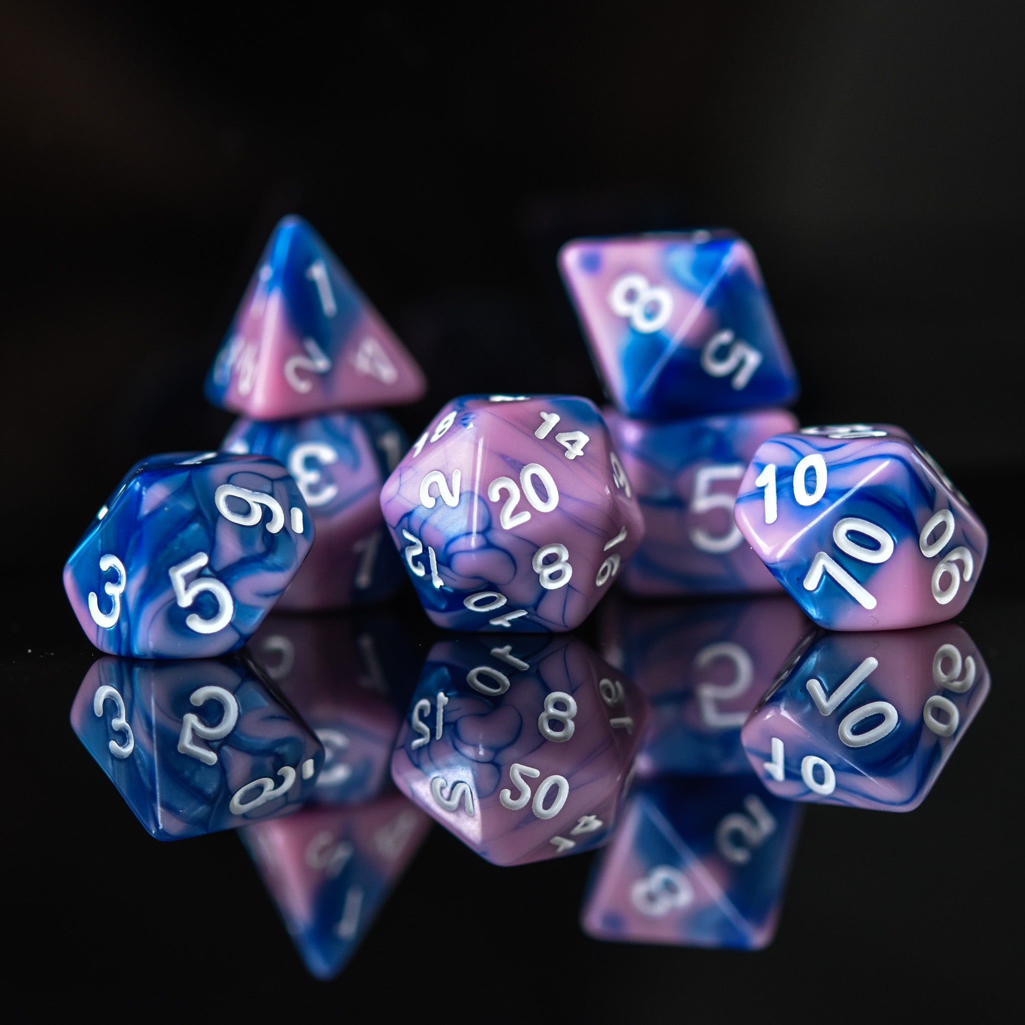 Sweet Dreams Acrylic Dice Set - Misty Mountain Gaming - 1