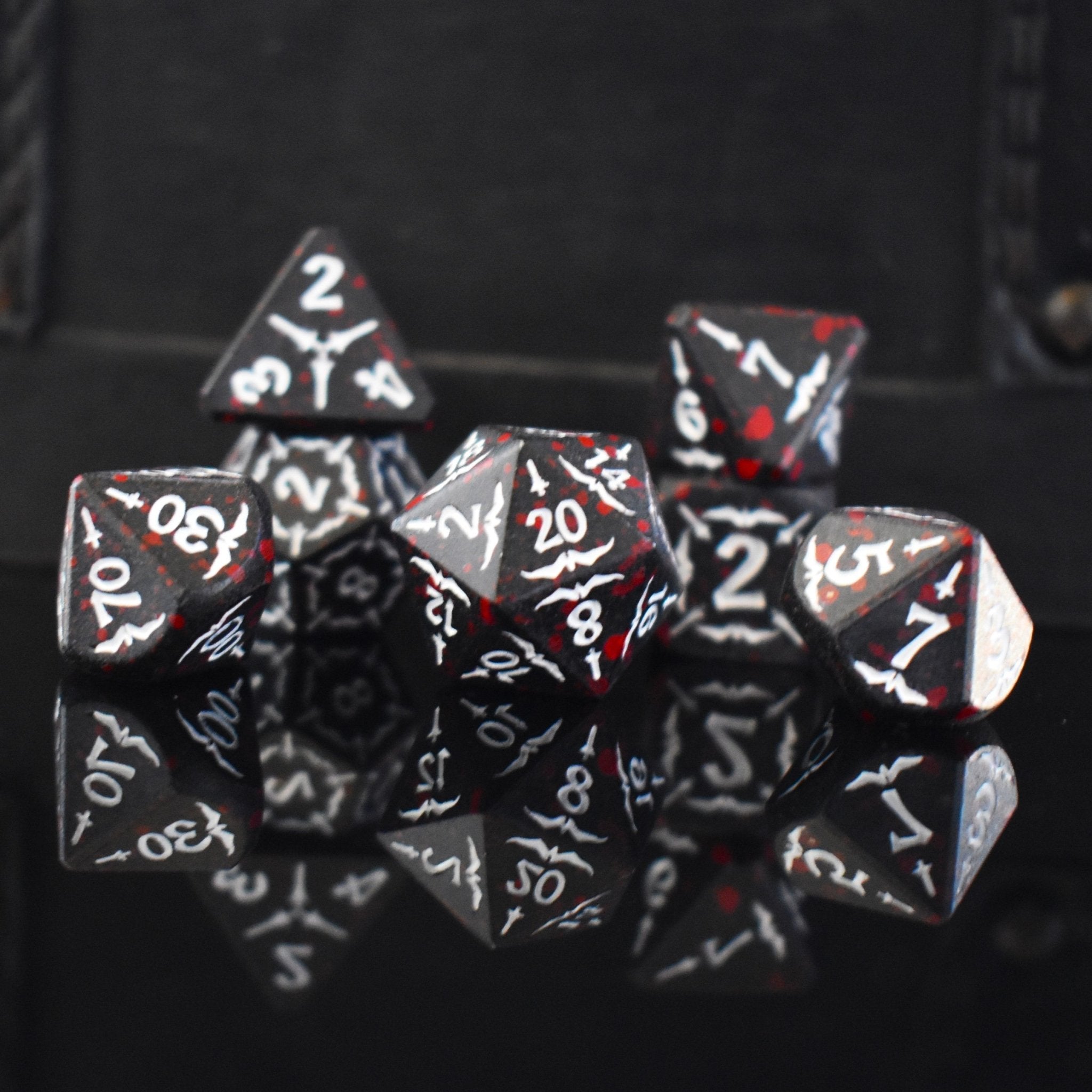 Sword of the Blood Hunter Metal Dice Set - Misty Mountain Gaming - 1