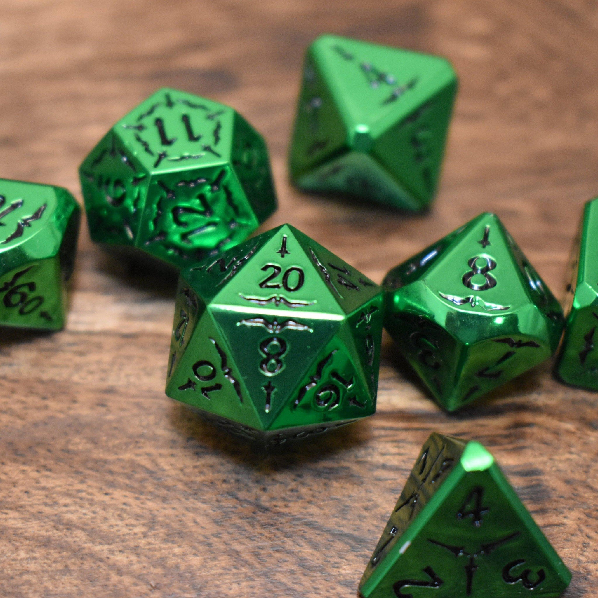 Sword of the Emerald Isles Metal Dice Set - Misty Mountain Gaming - 1