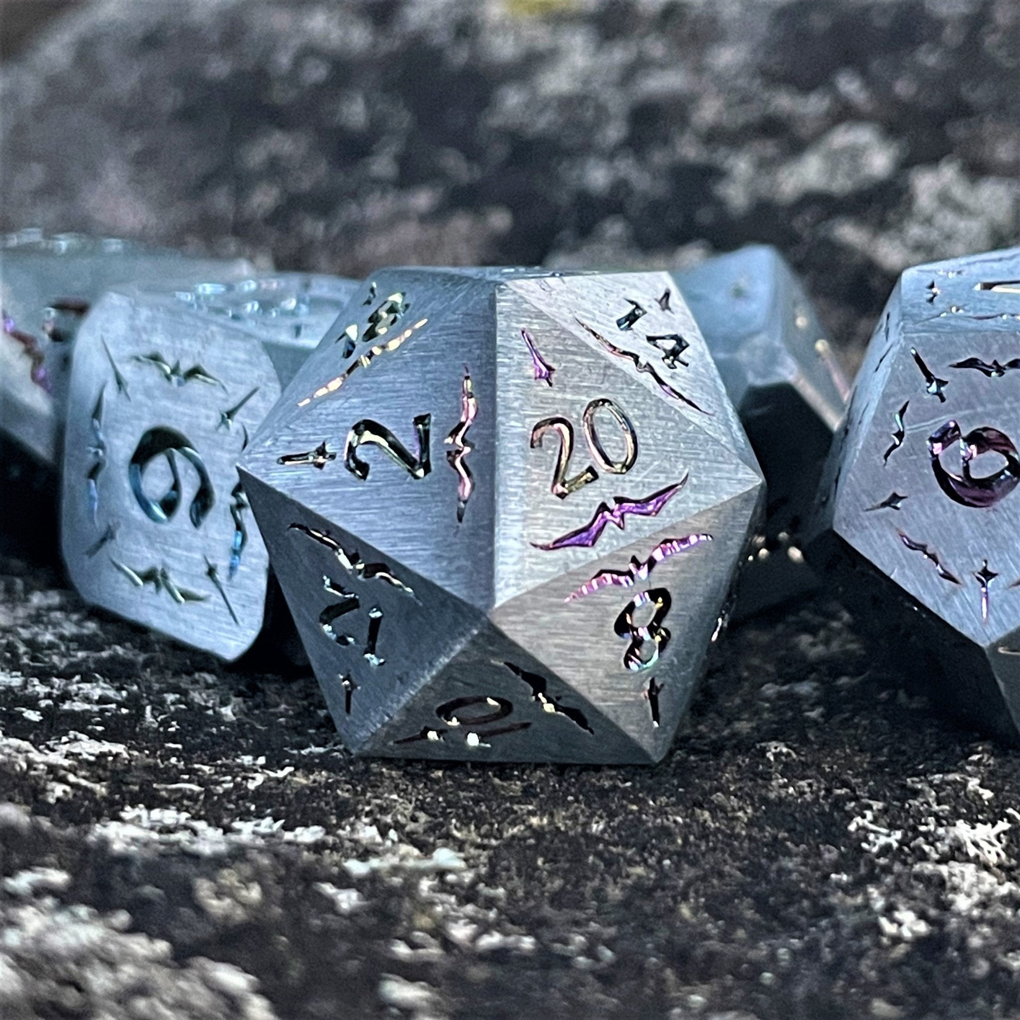 Sword of the Holy Knight Metal Dice Set - Misty Mountain Gaming - 2