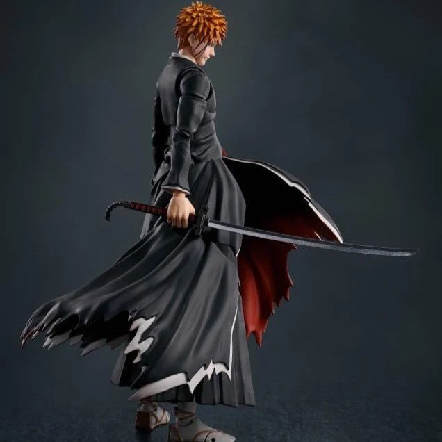 Tamashii Nations S.H. Figuarts Bleach Ichigo Kurosaki Getsugatensho Version Anime Figure - Bandai - 2