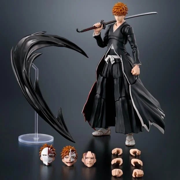 Tamashii Nations S.H. Figuarts Bleach Ichigo Kurosaki Getsugatensho Version Anime Figure - Bandai - 4